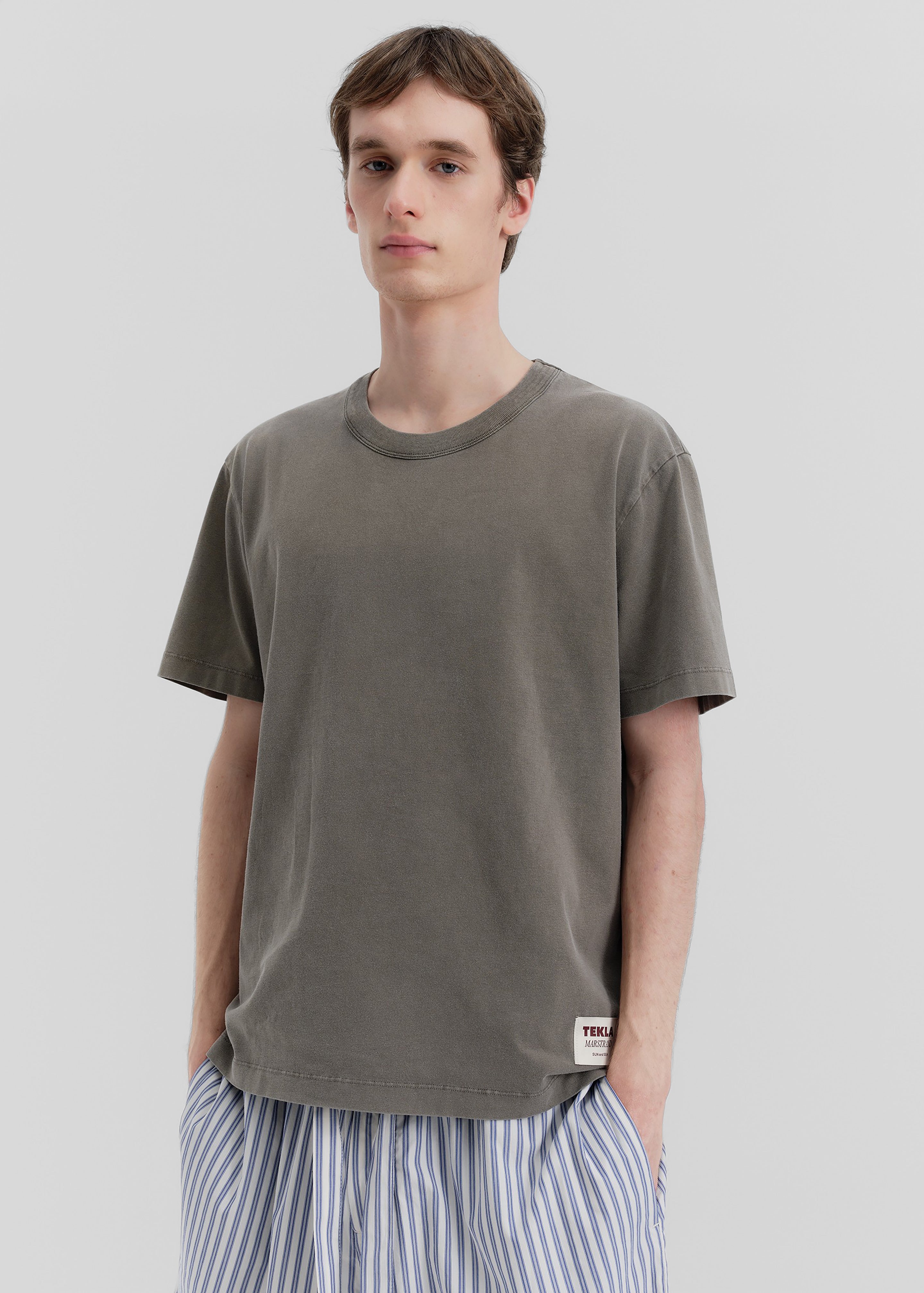 Tekla Men's T-Shirt - Sun Bleached Taupe - 1