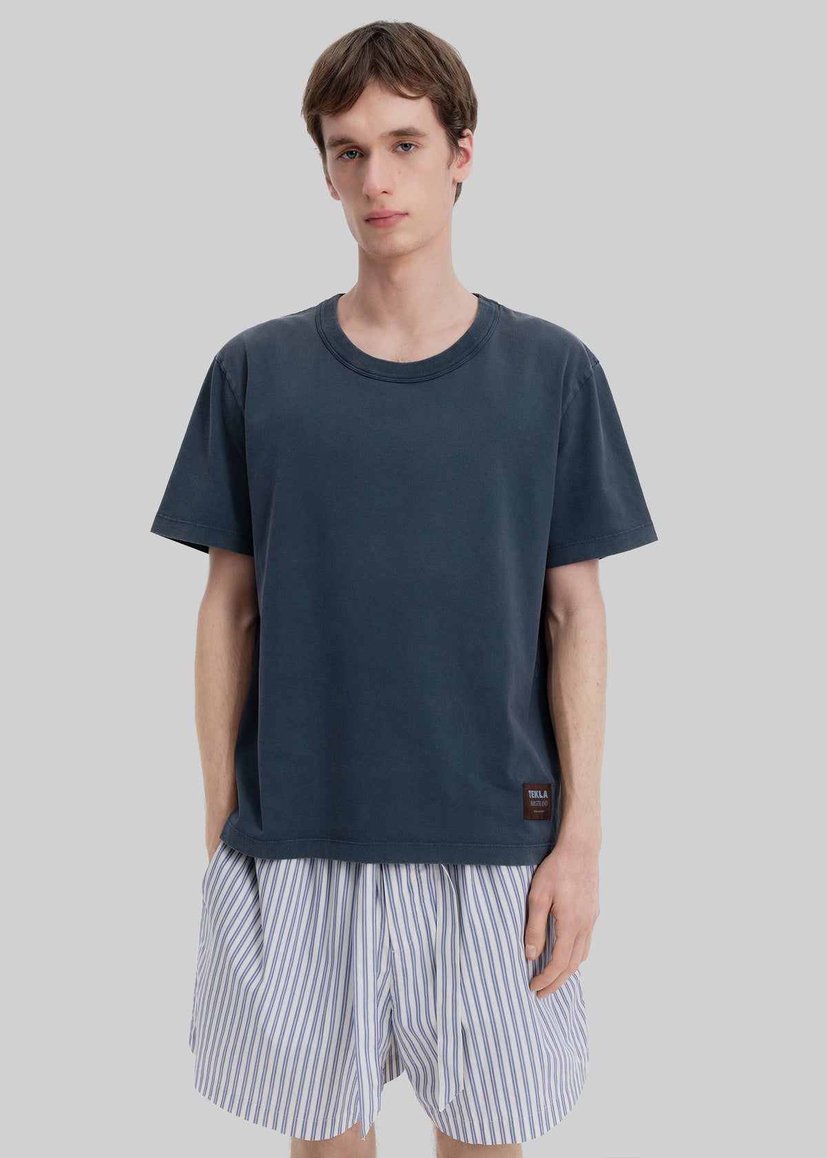 Tekla Men's T-Shirt - Sun Bleached Navy - 1