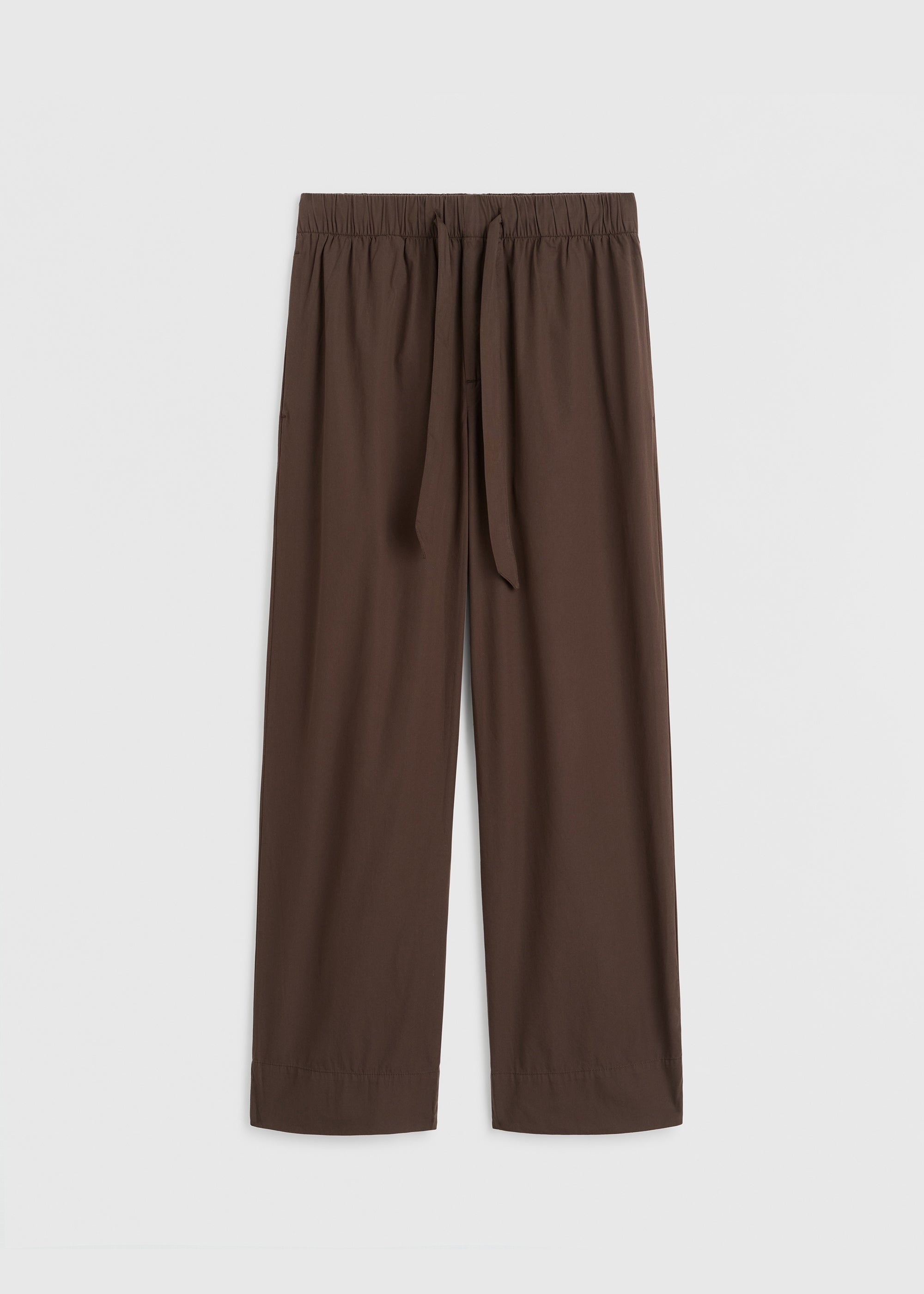 Tekla Poplin Pyjama Pants - Coffee - 10