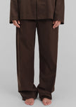 Tekla Poplin Pyjama Pants - Coffee