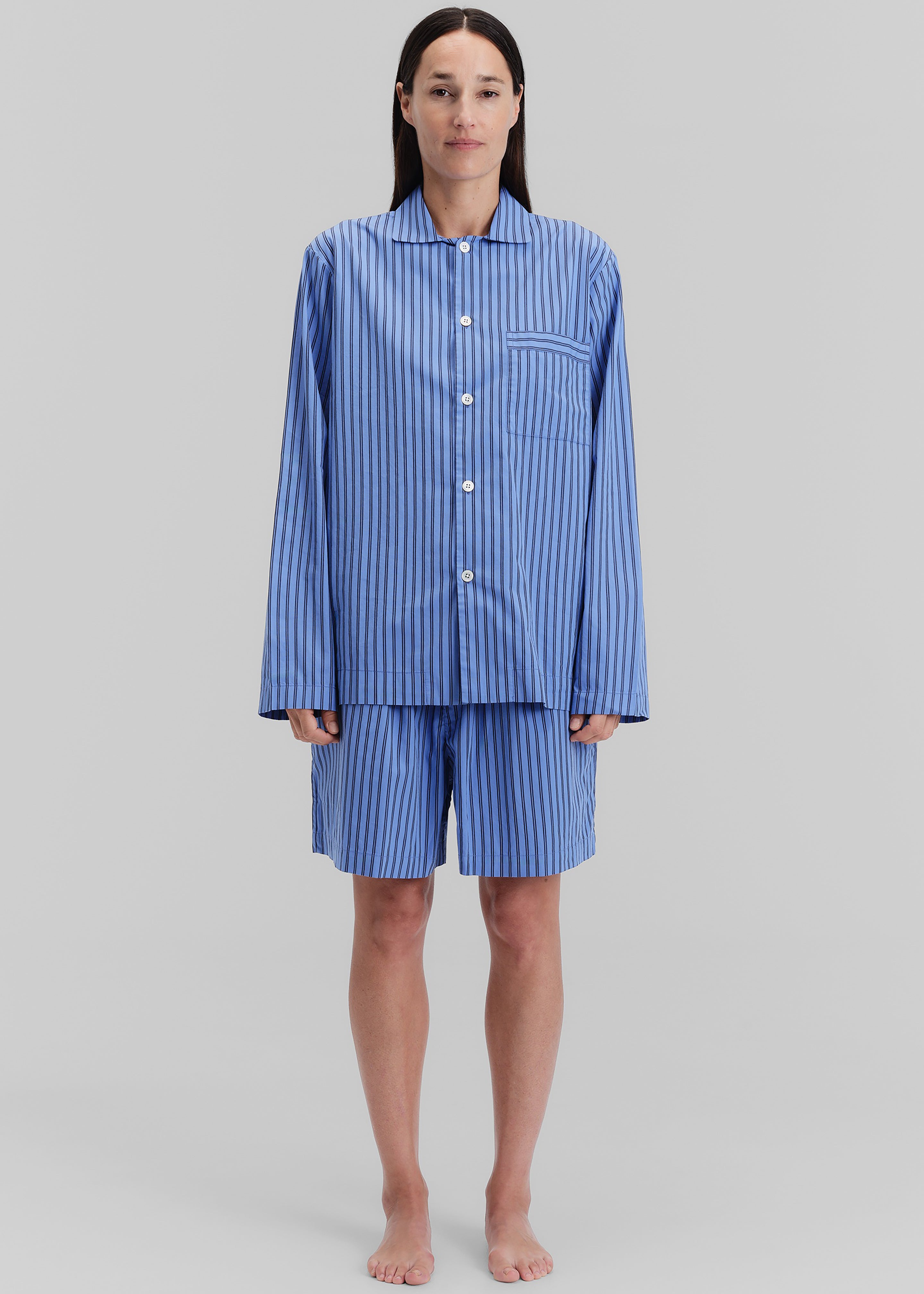 Tekla Poplin Pyjama Shorts - Boro Stripes – The Frankie Shop Europe