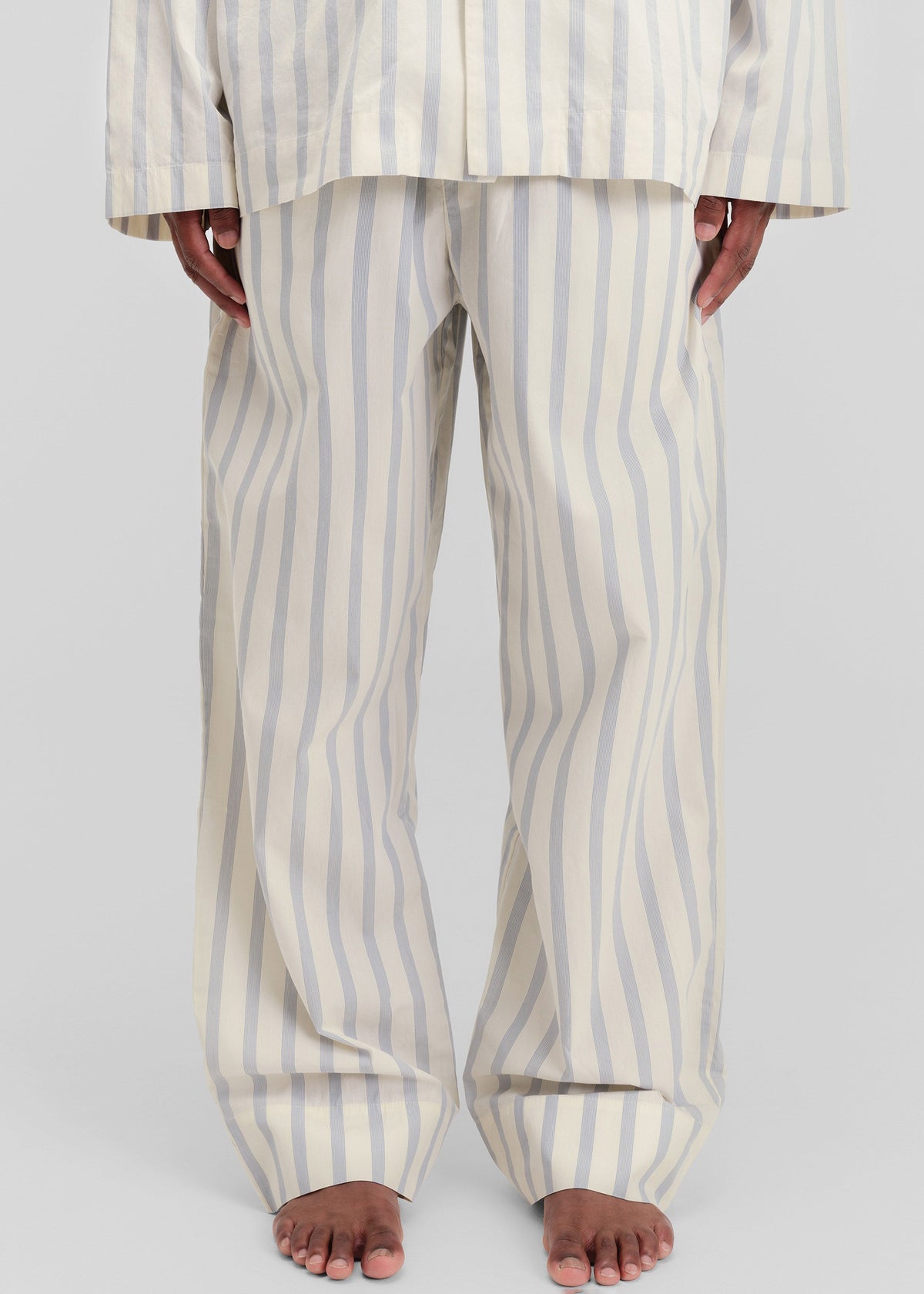 Tekla Poplin Pyjama Pants - Needle Stripes - 8 - [gender-male]