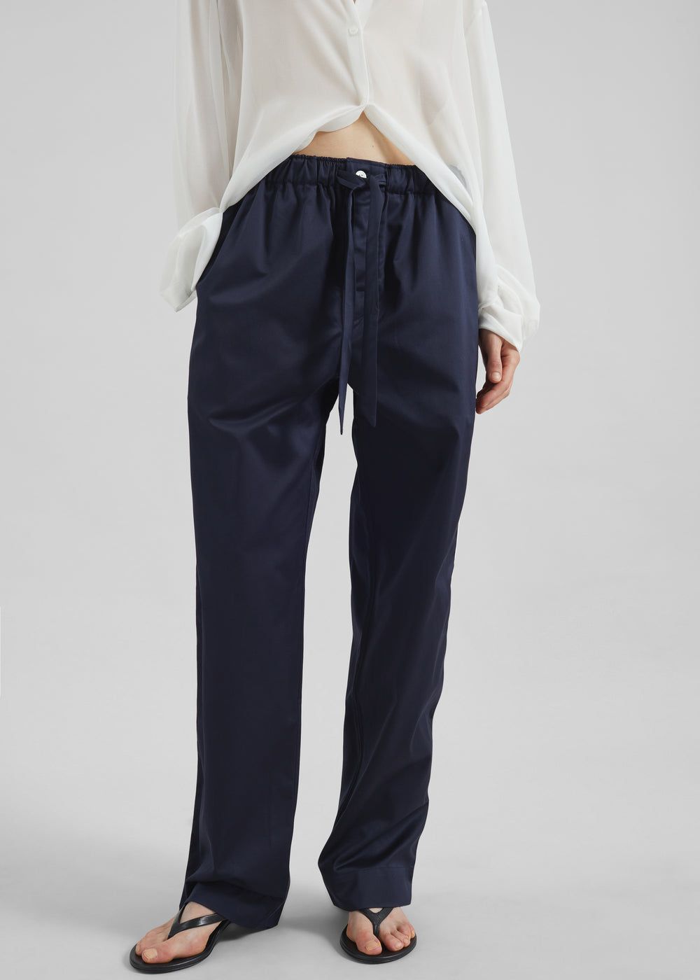 Tekla Sateen Pyjama Pants - Chelsea - 1