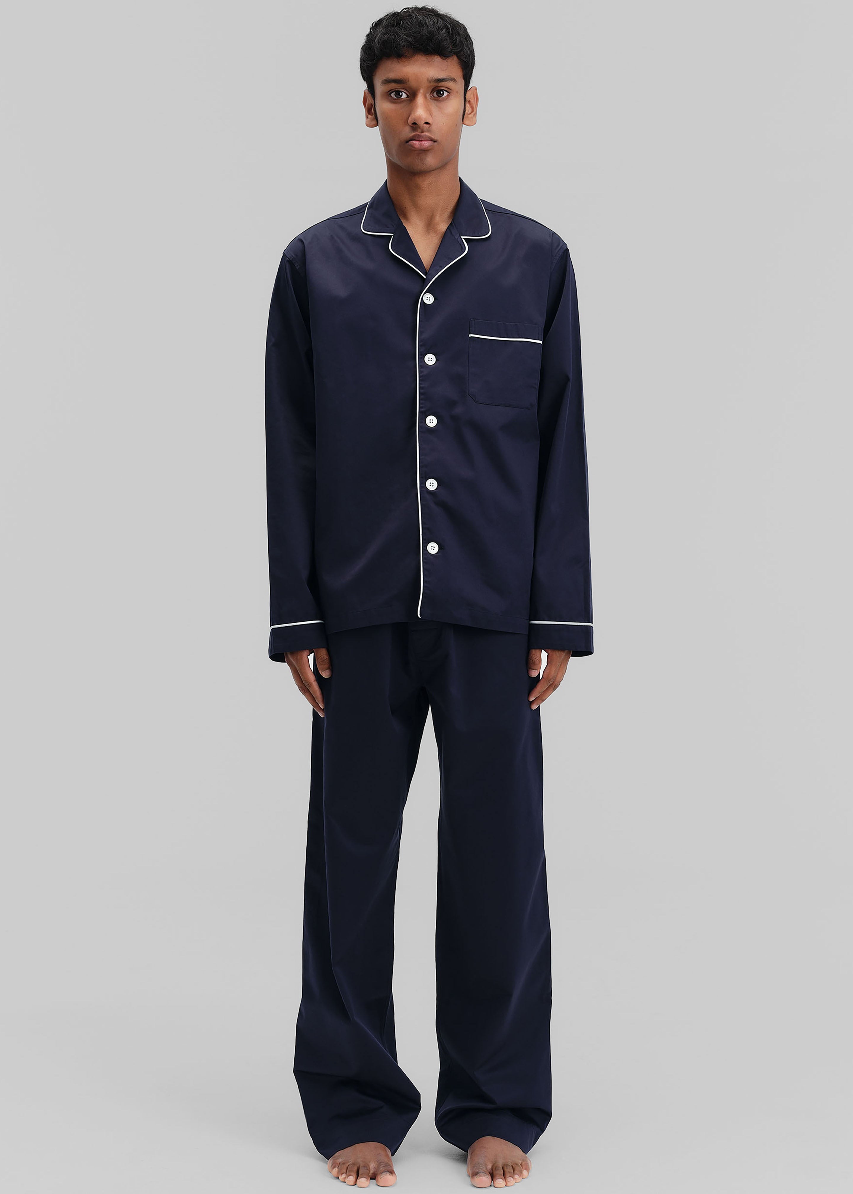 Tekla Sateen Pyjama Shirt - Chelsea - 8