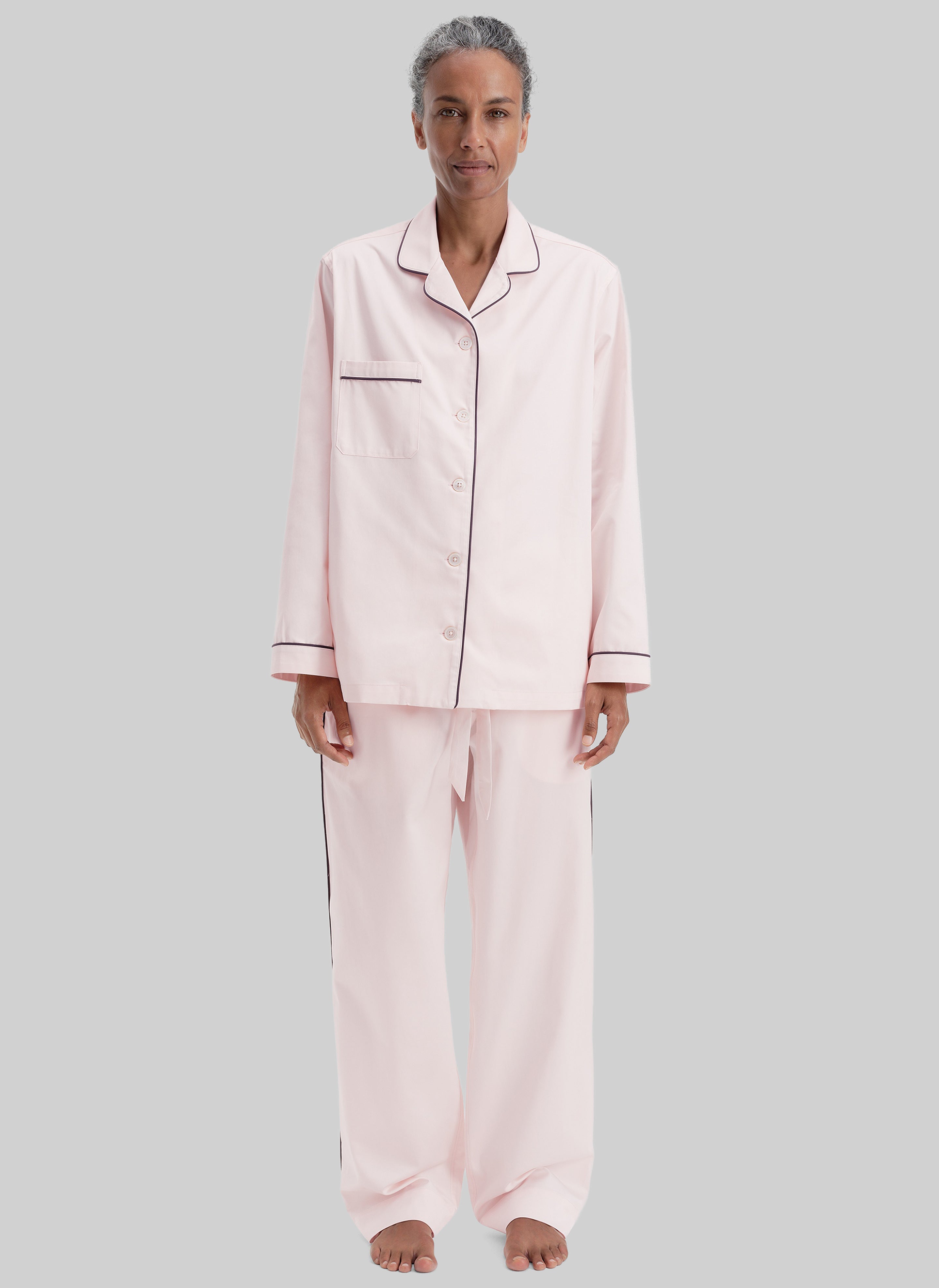 Tekla Sateen Pyjamas Pants - Porter - 10