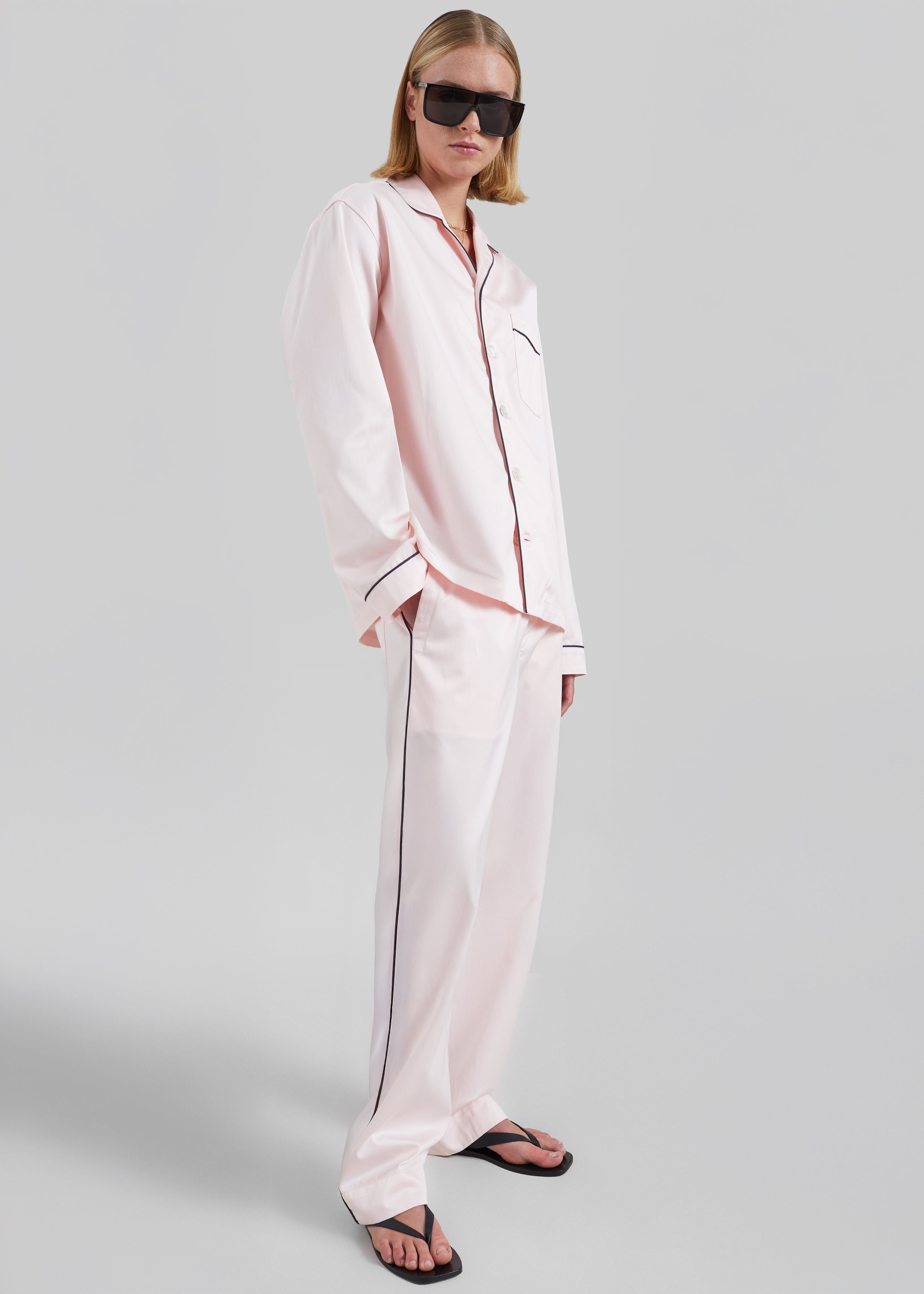 Tekla Sateen Pyjamas Pants - Porter - 1
