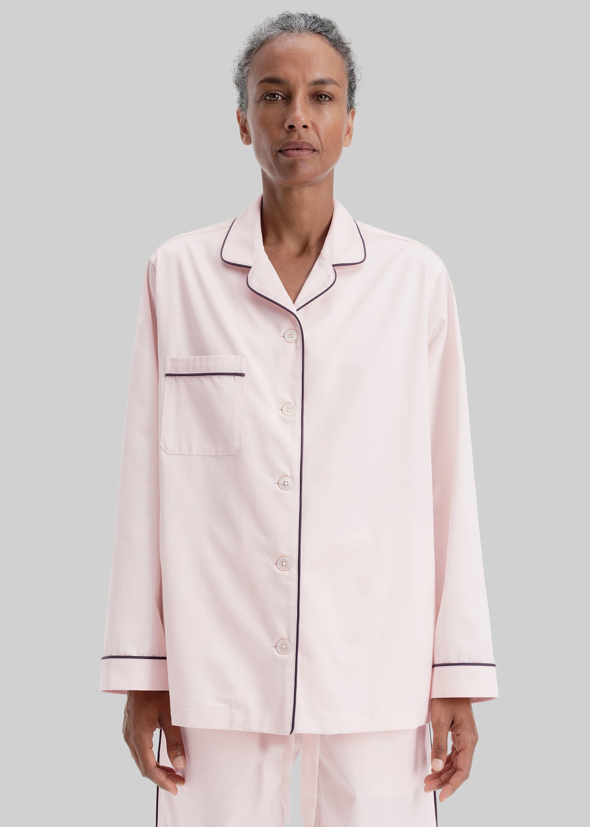 Tekla Sateen Pyjamas Shirt - Porter - 7
