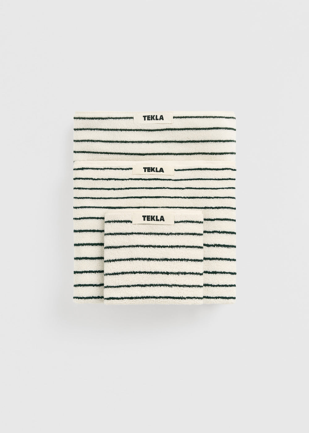 Tekla Towel - Racing Green Stripes
