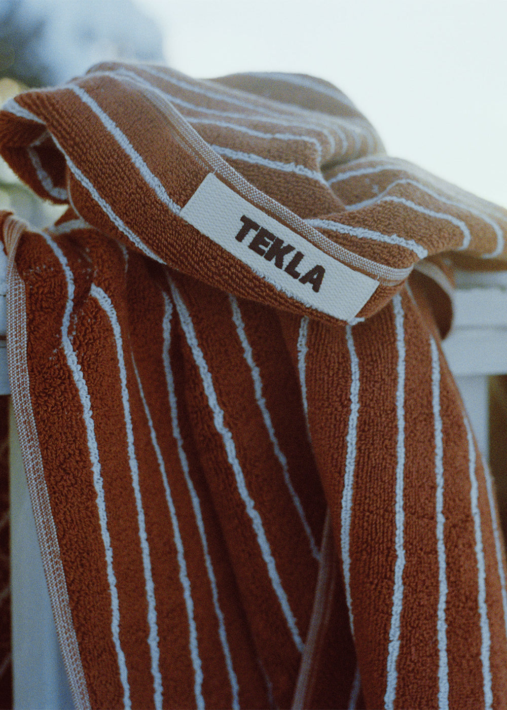 Tekla Towel - Rust Stripes - 1