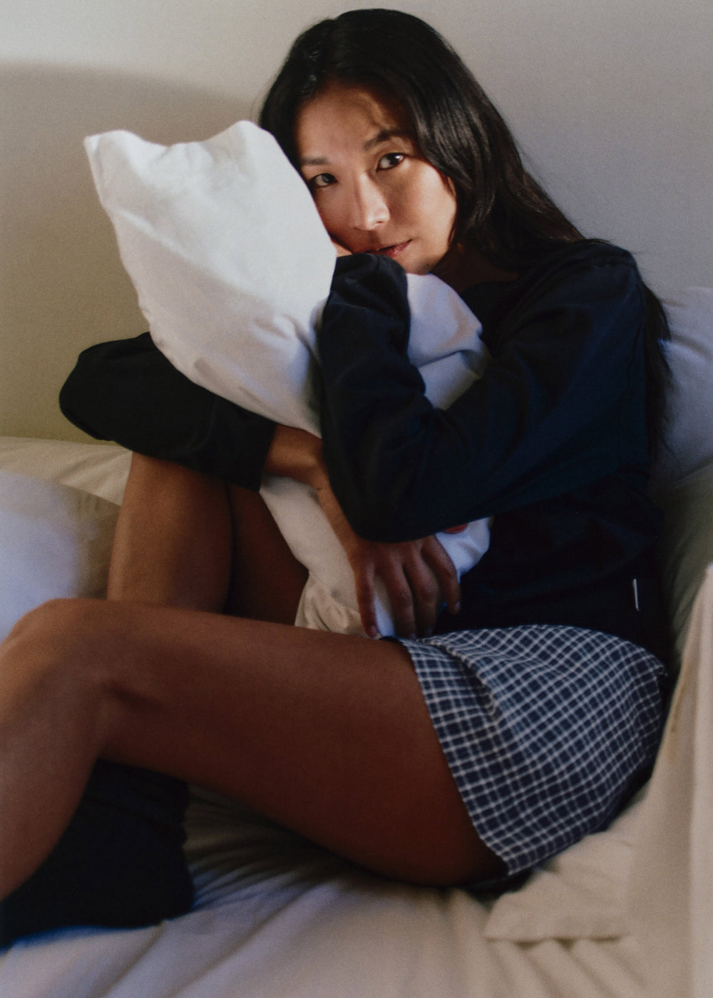 Tekla Fine Twill Shorts - Lanegan Checks