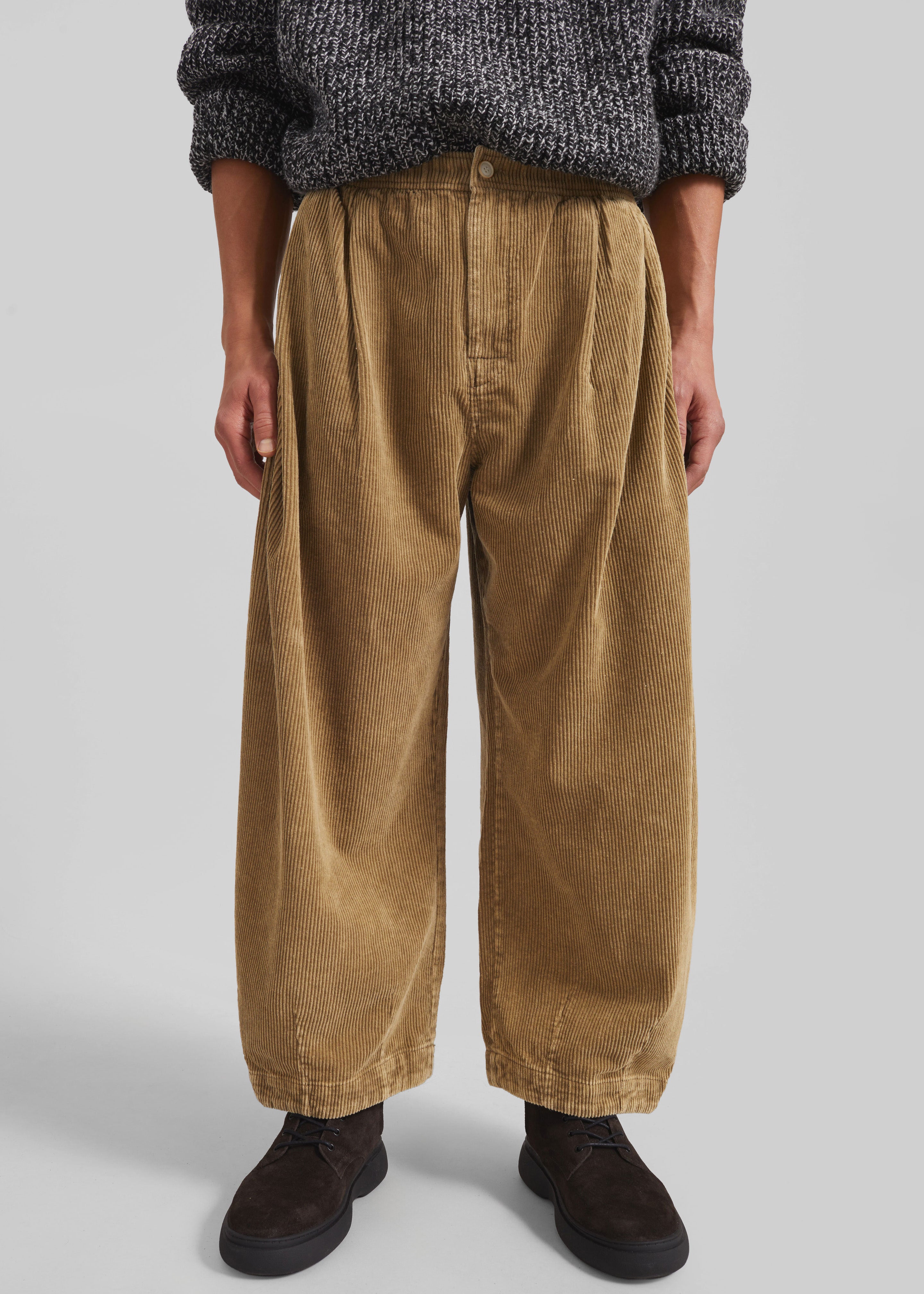 Telfer Corduroy Balloon Pants - Beige - 2