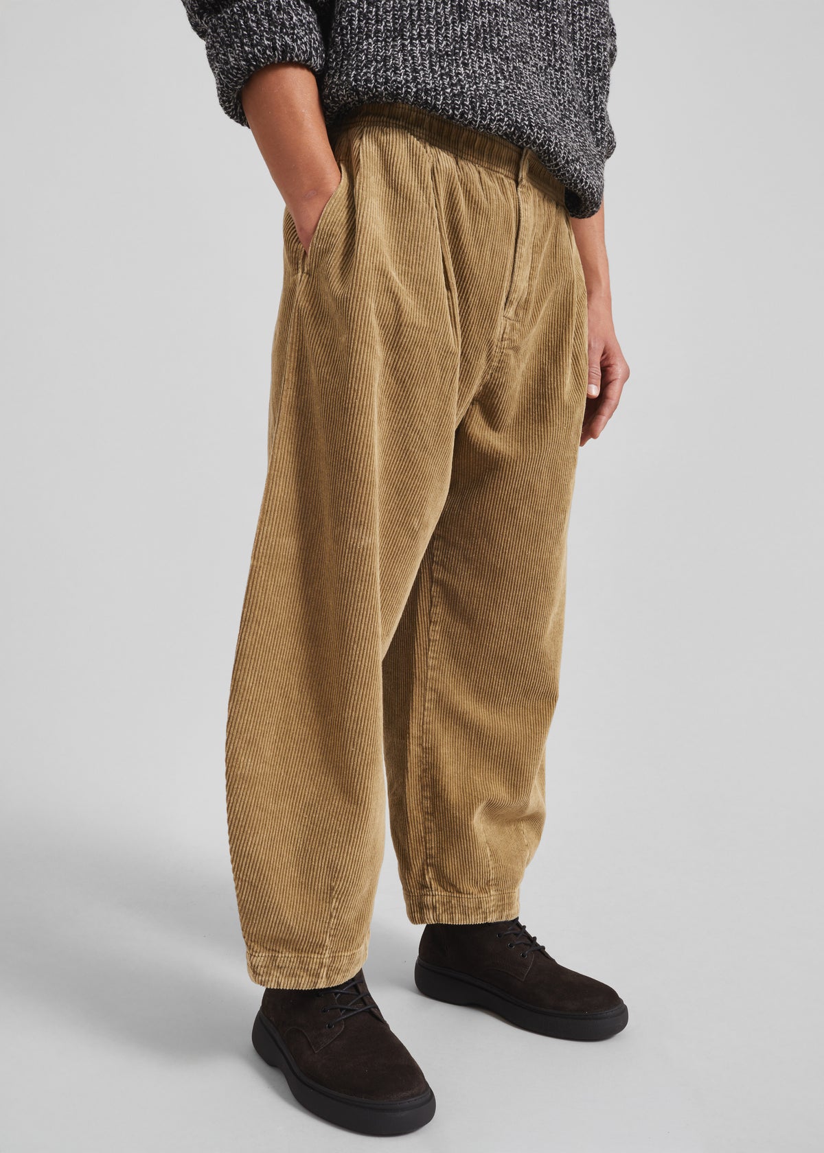 Telfer Corduroy Balloon Pants - Beige - 3