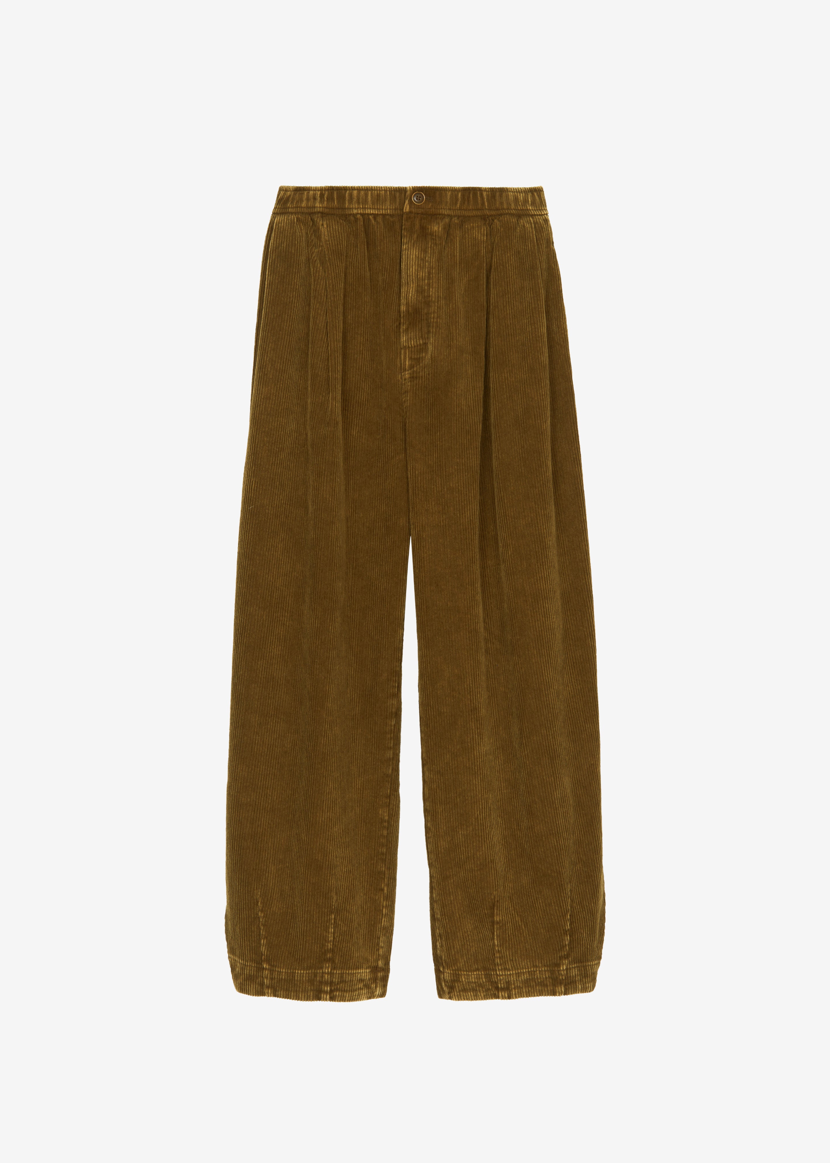 Telfer Corduroy Balloon Pants - Dark Olive - 7