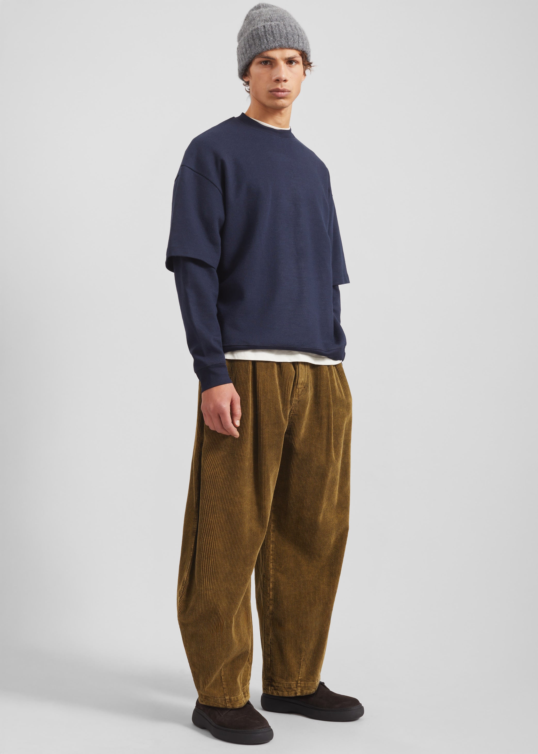 Shop the look image for Telfer Corduroy Balloon Pants - Dark Olive