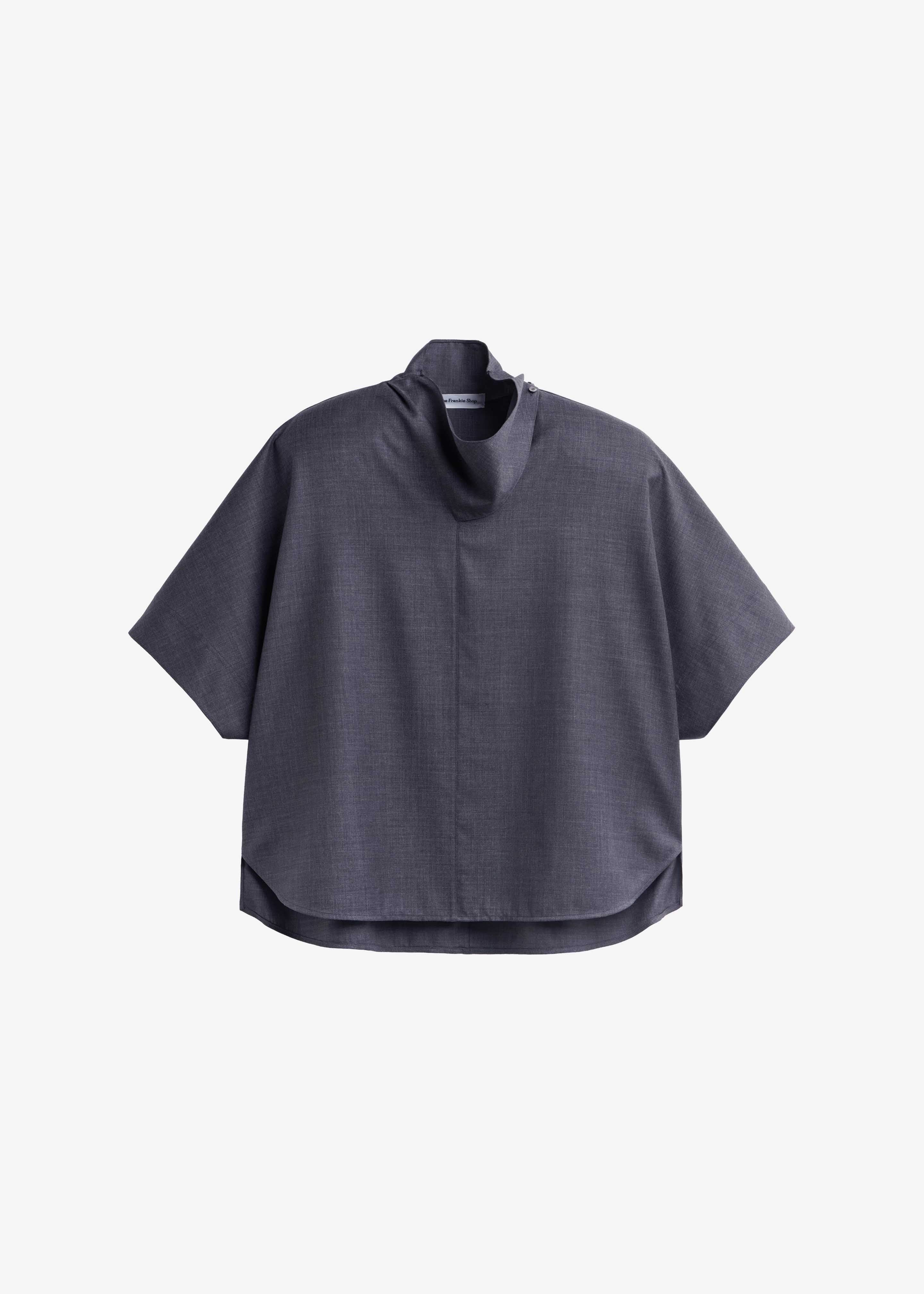 Telluride Draped Top - Dark Grey