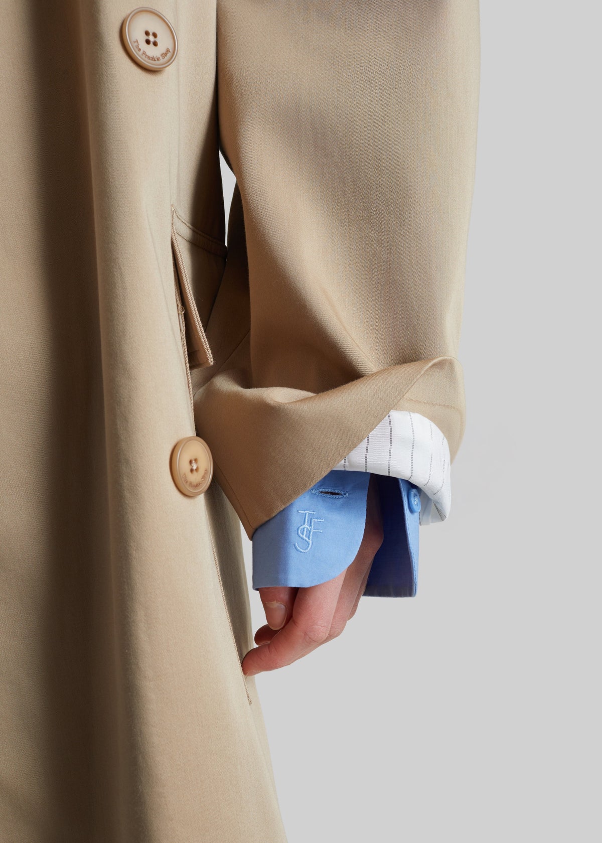 Tess Midi Short Trench - Beige