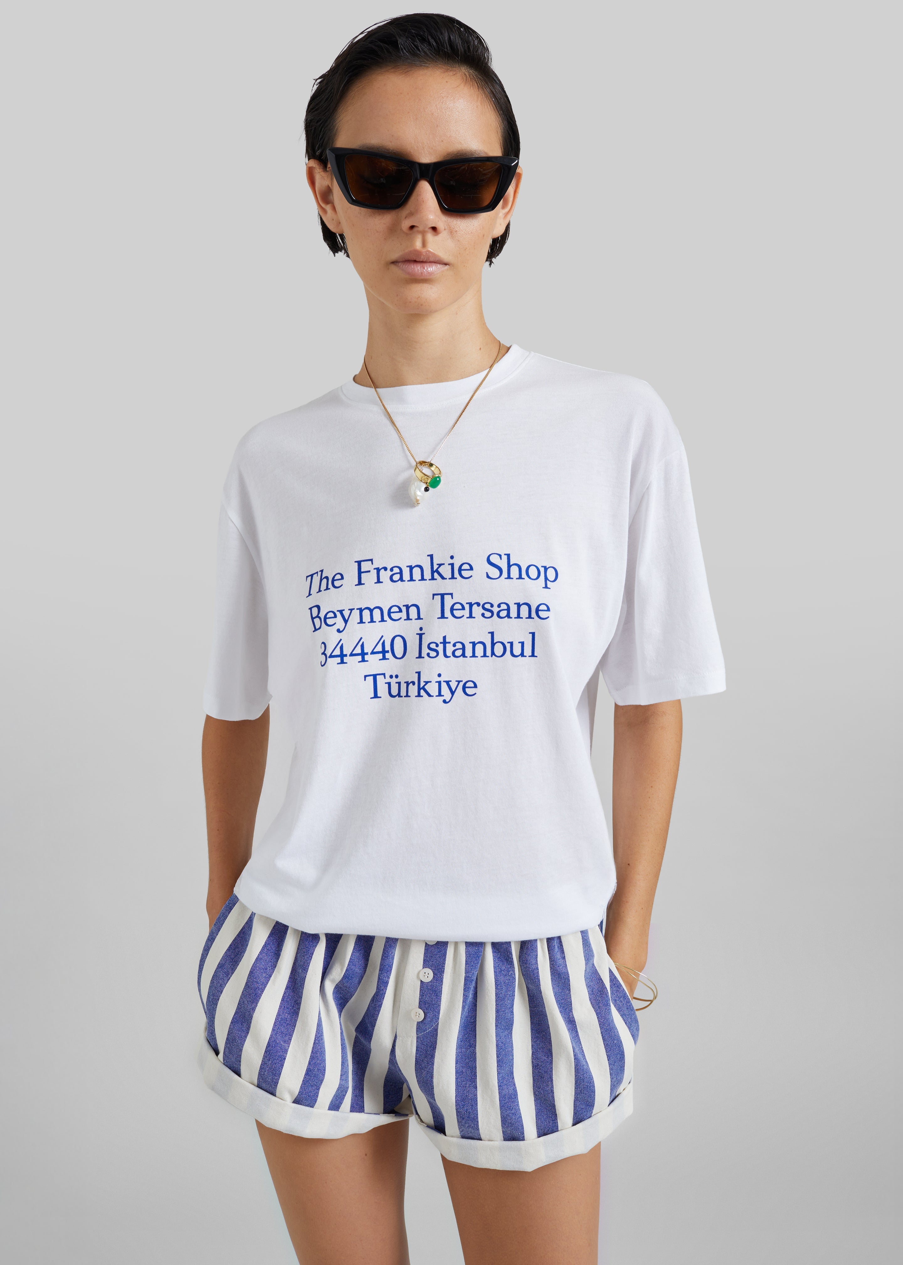 TFS Beymen T-Shirt - White/Blue - 4