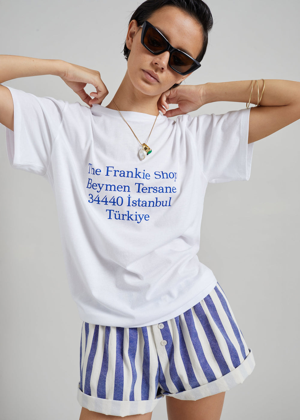 TFS Beymen T-Shirt - White/Blue