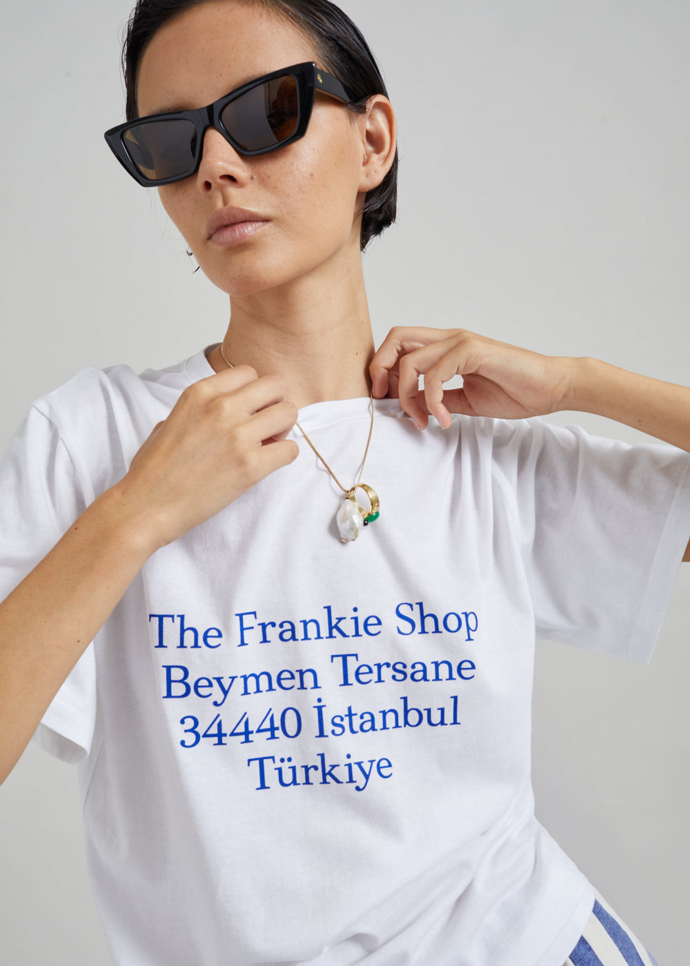 TFS Beymen T-Shirt - White/Blue - 1