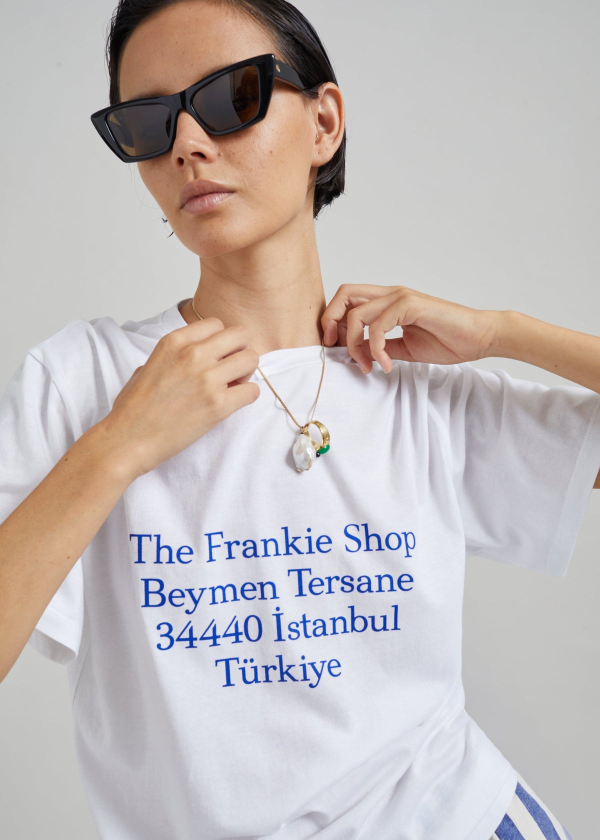 TFS Beymen T-Shirt - White/Blue - 2