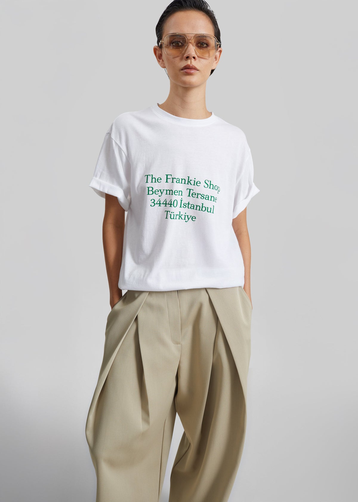 TFS Beymen T-Shirt - White/Green - 1
