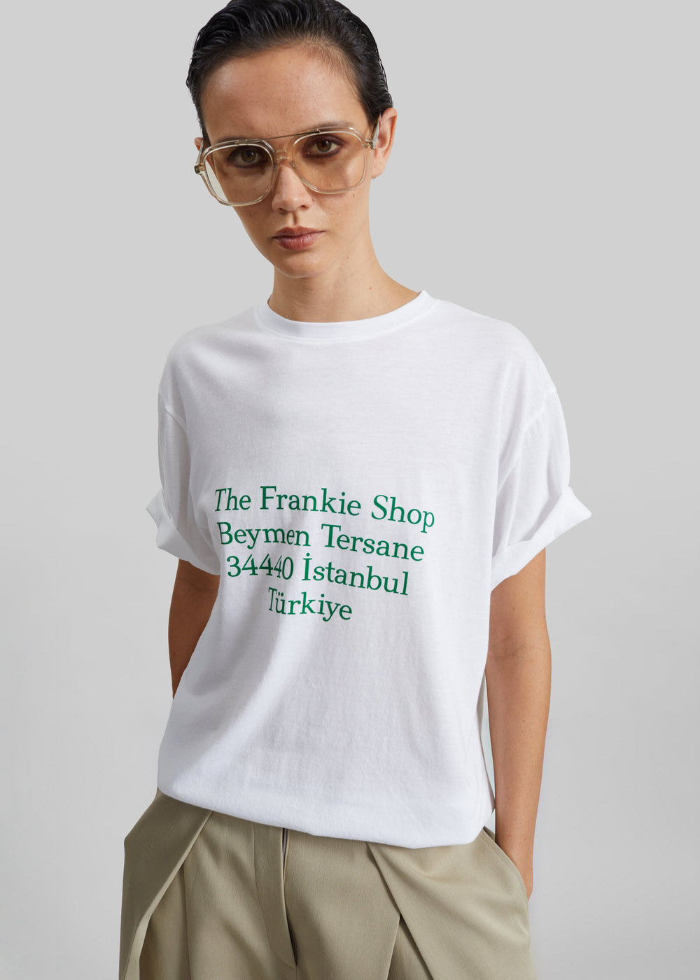 TFS Beymen T-Shirt - White/Green - 1