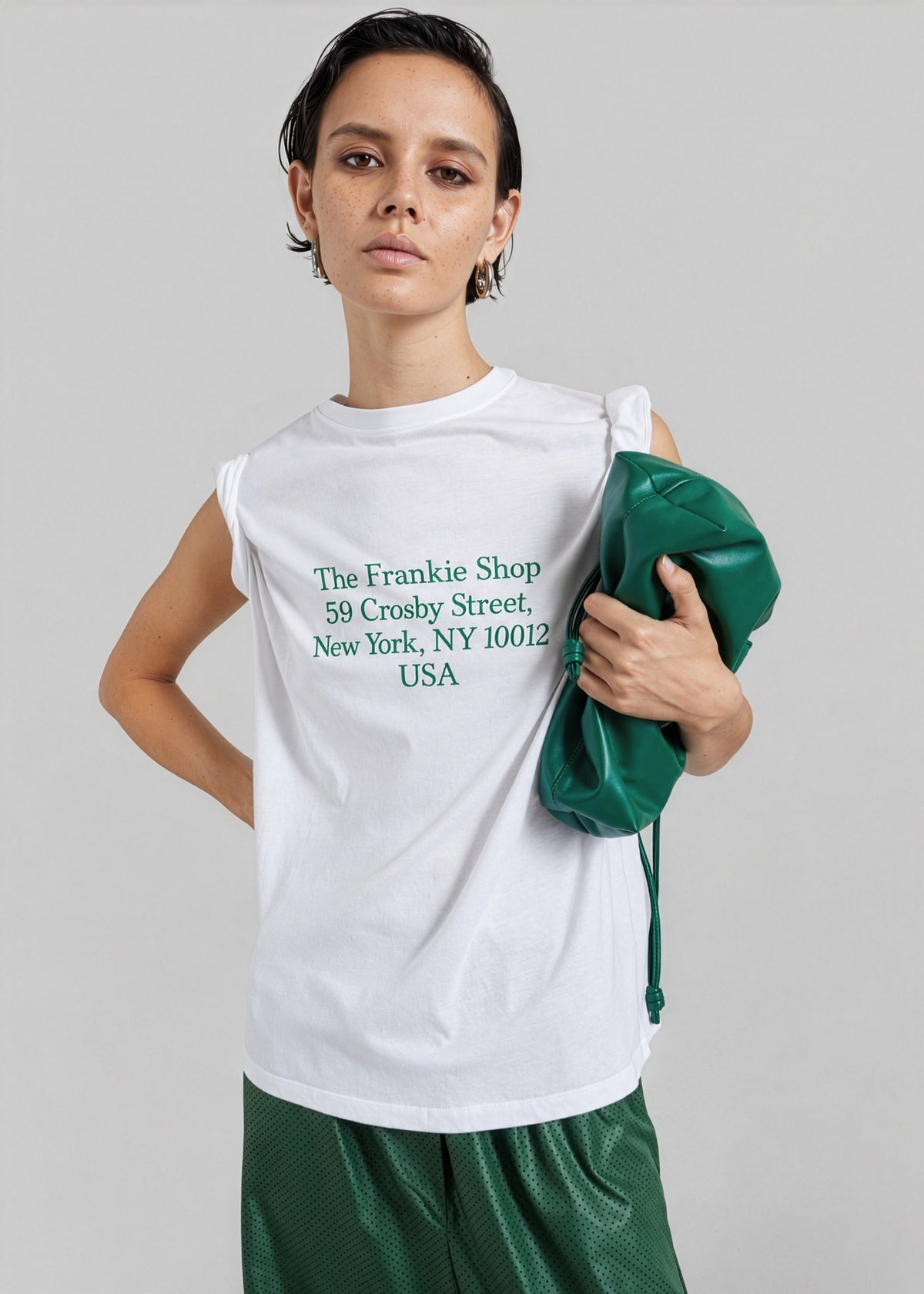 TFS Crosby T-Shirt - White/Green - 3