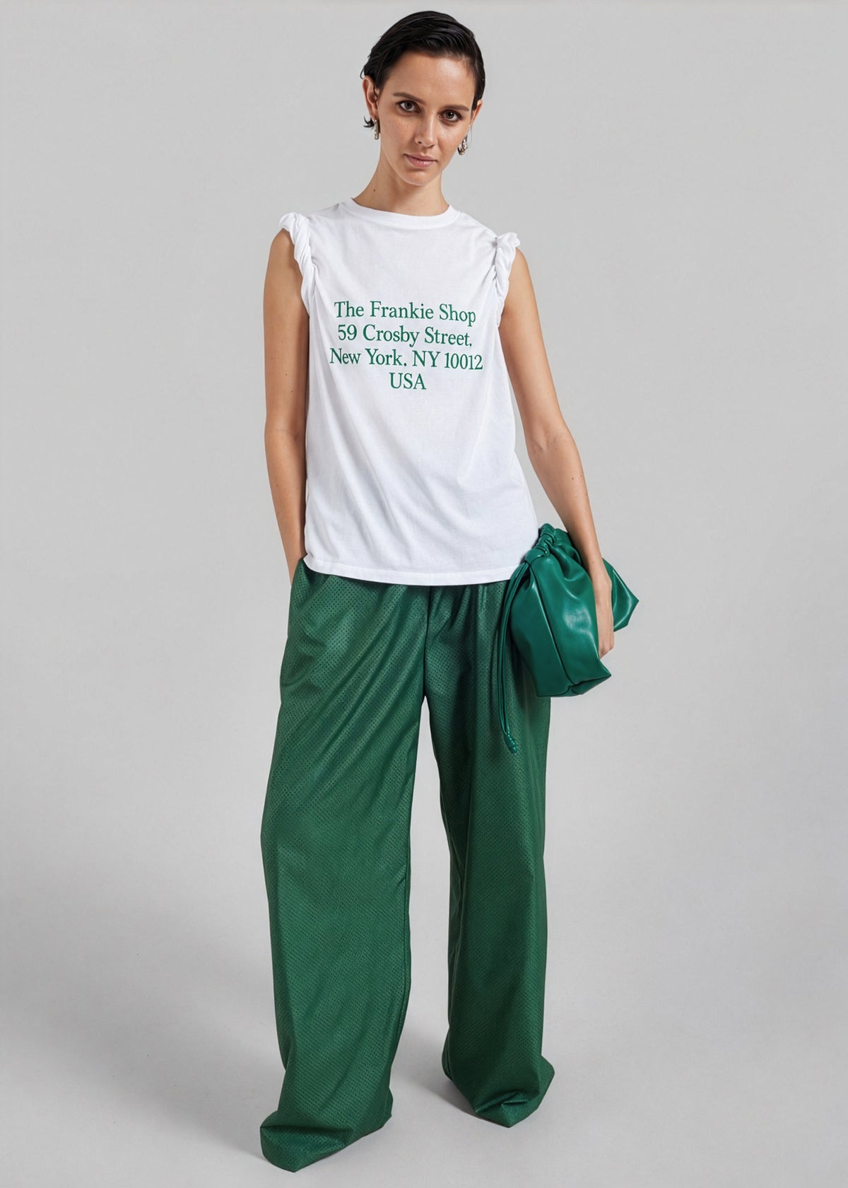 TFS Crosby T-Shirt - White/Green - 4
