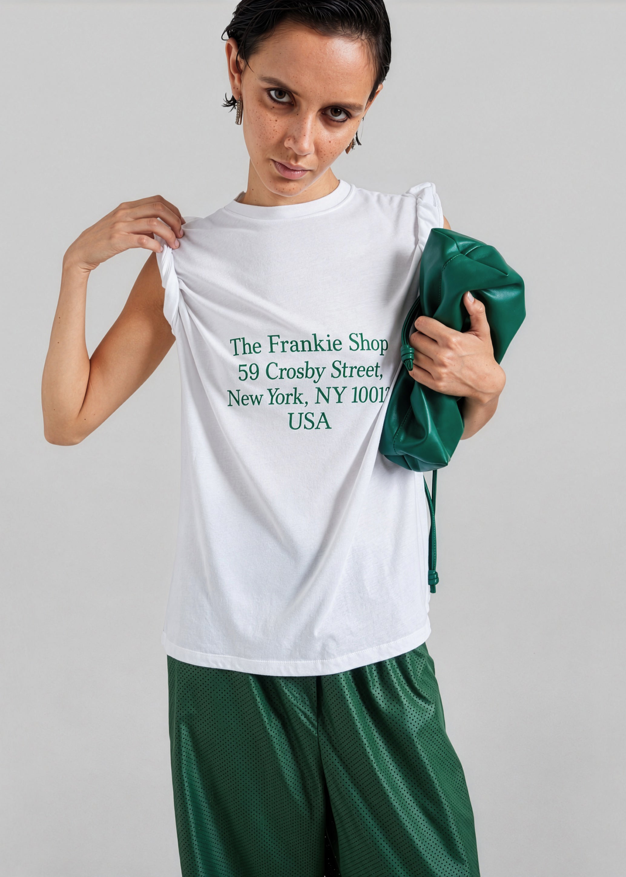 TFS Crosby T-Shirt - White/Green - 5