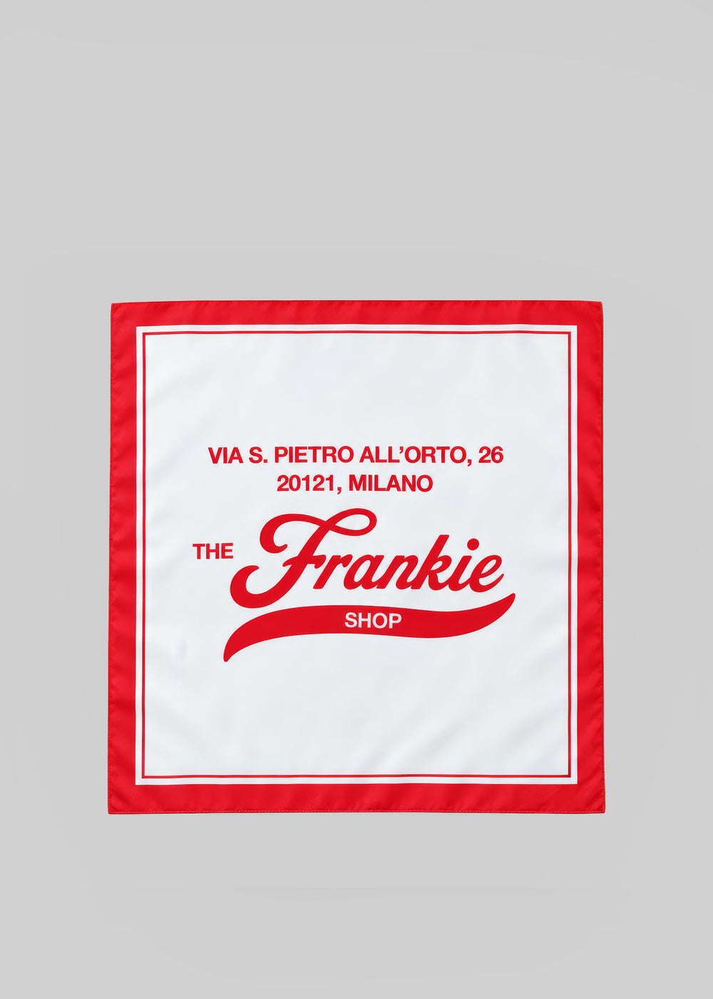 TFS Frankie Milan Large Scarf - Ivory/Red