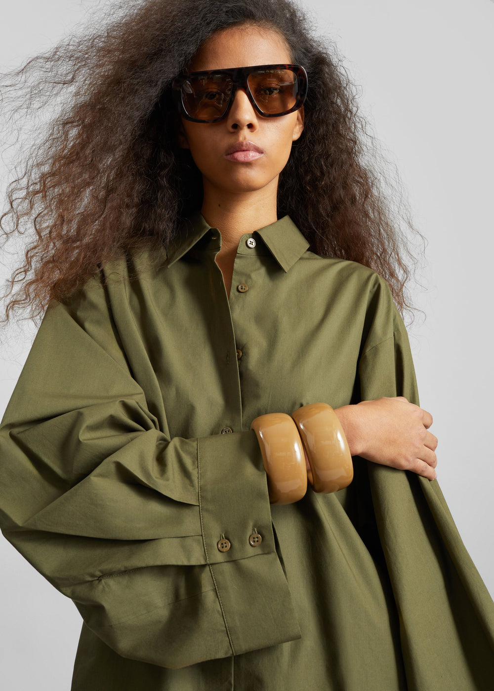 TFS Glossy Bangle - Camel