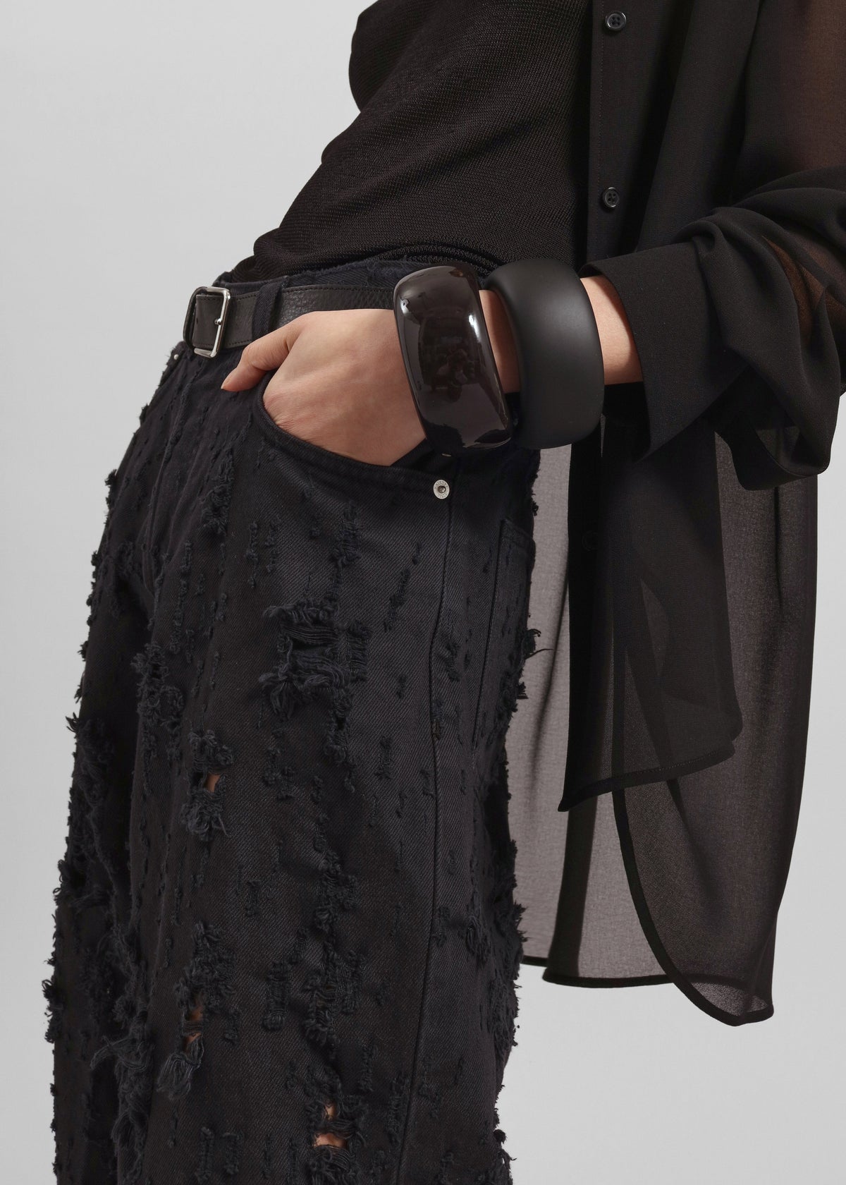 TFS Glossy Bangle - Dark Brown - 5