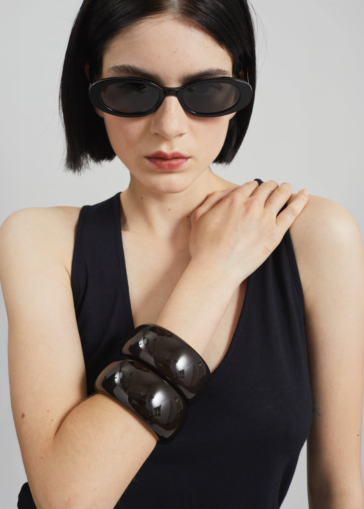 TFS Glossy Bangle - Dark Brown - 8