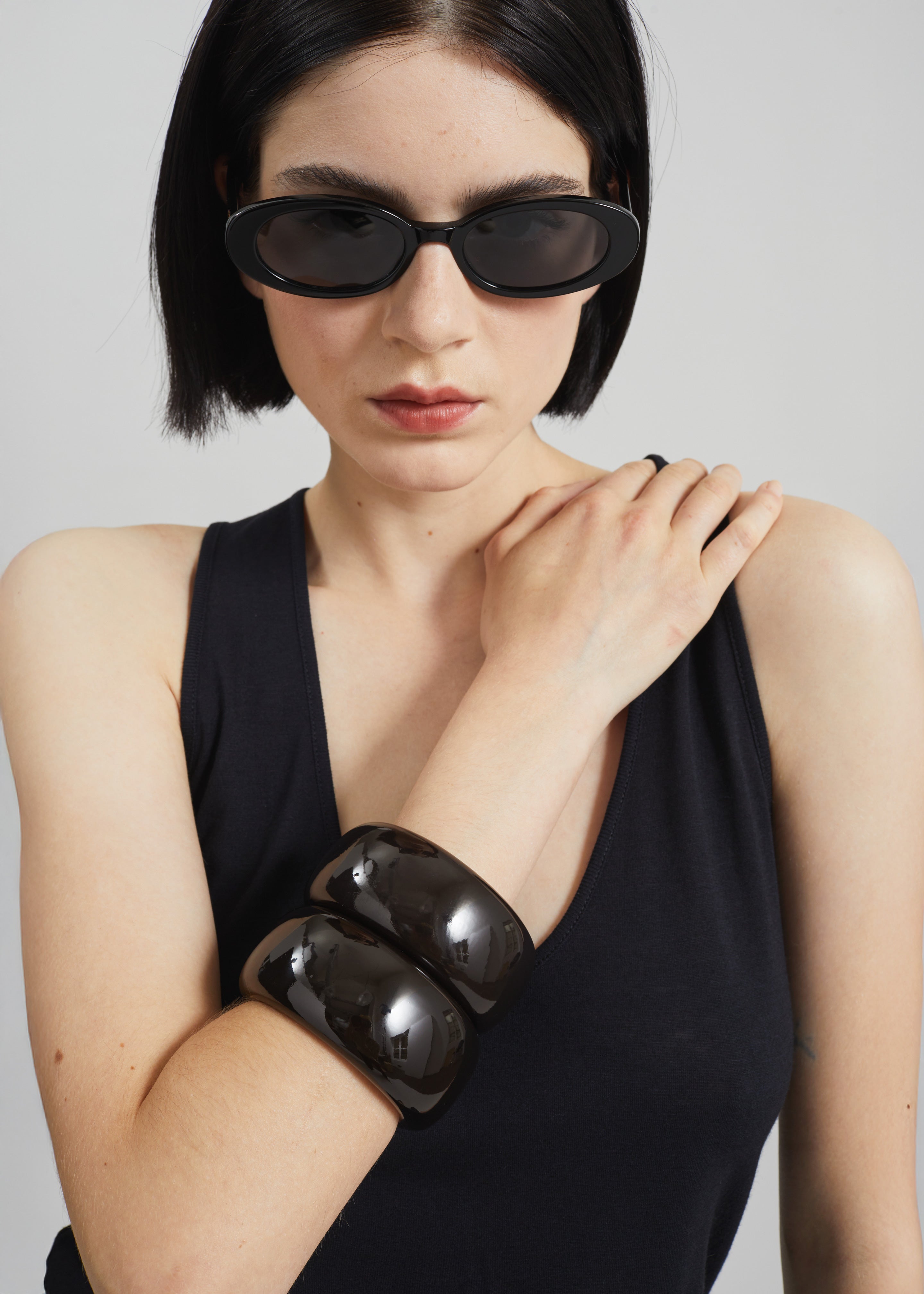TFS Glossy Bangle - Dark Brown - 8