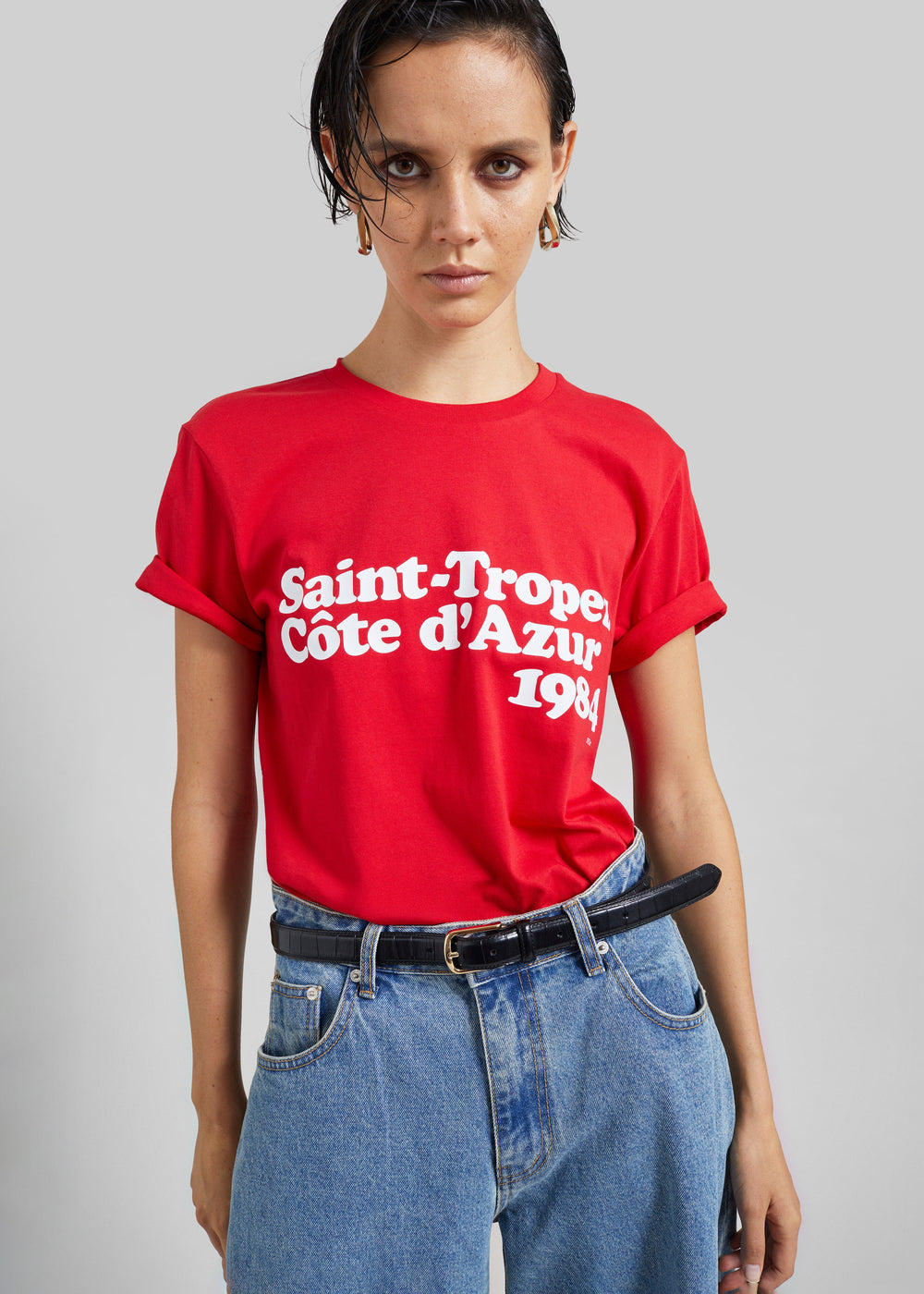 TFS Saint-Tropez Côte D'Azur 1984 T-Shirt - Red - 1