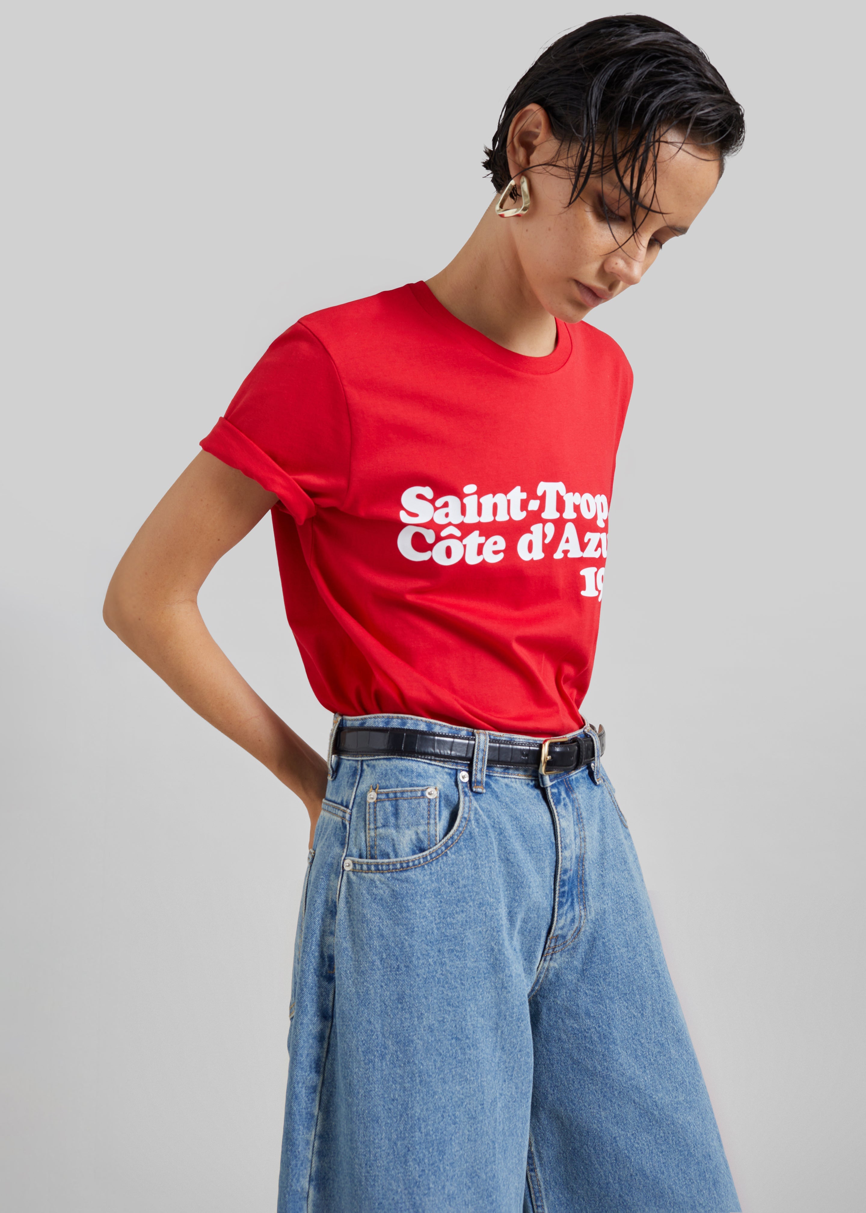TFS Saint-Tropez Côte D'Azur 1984 T-Shirt - Red - 5