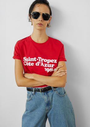 TFS Saint-Tropez Côte D'Azur 1984 T-Shirt - Red