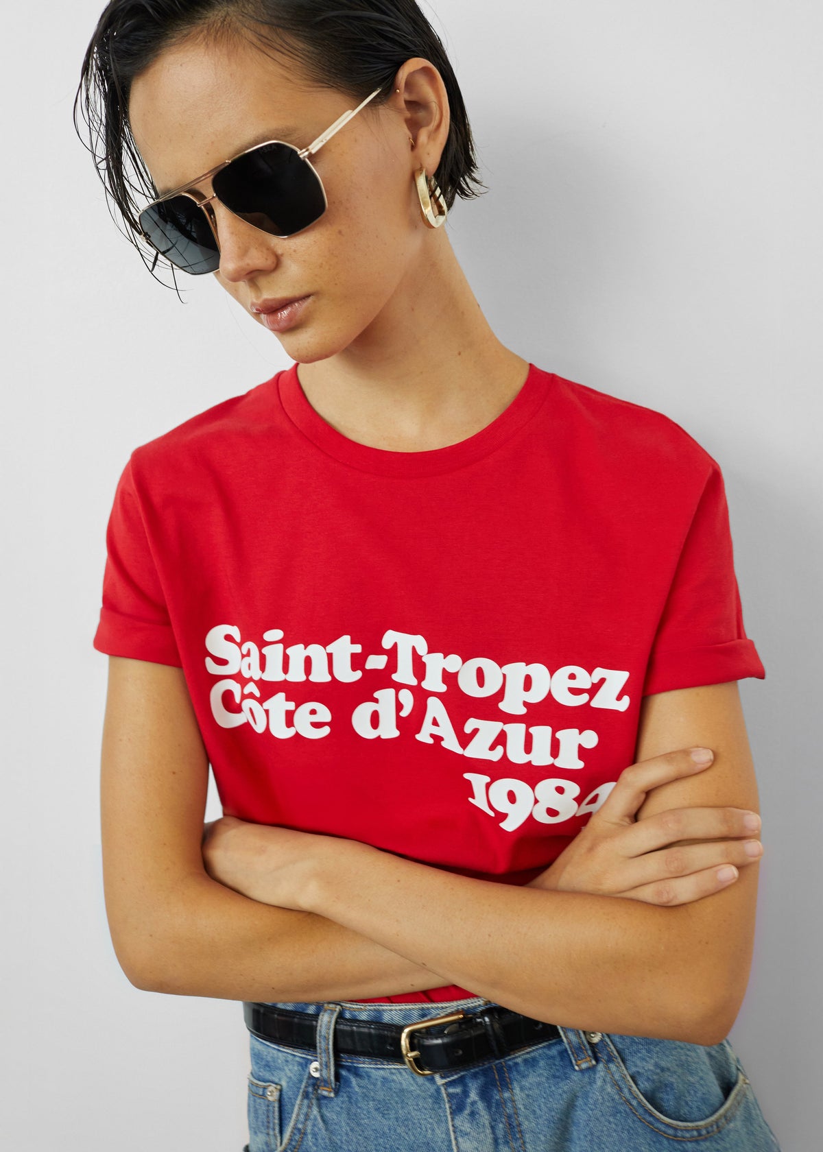 TFS Saint-Tropez Côte D'Azur 1984 T-Shirt - Red - 4