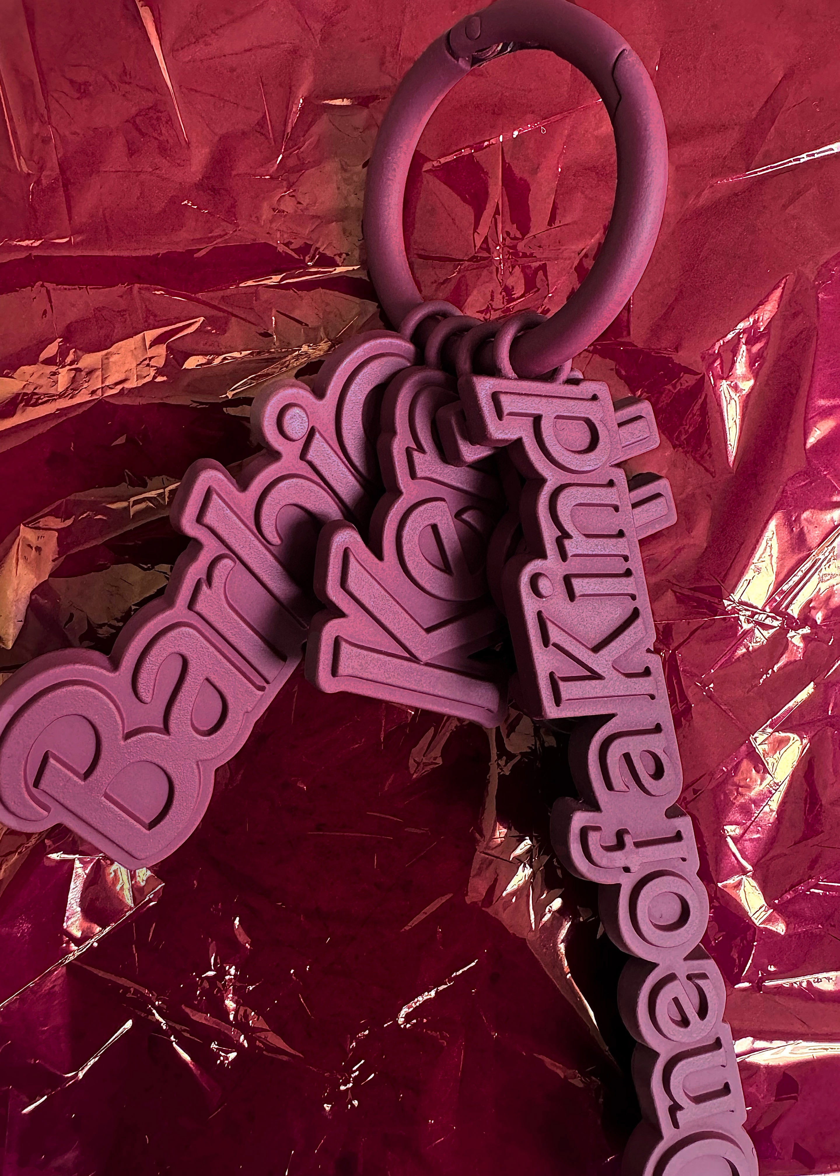 TFS x Barbie™ Keychain Charms - Burgundy - 3