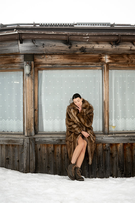 Hythe Faux Fur Coat - Black – The Frankie Shop Europe