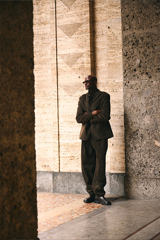 Gince Goods Danny Small Sunglasses - Chocolate Brown/Burgundy