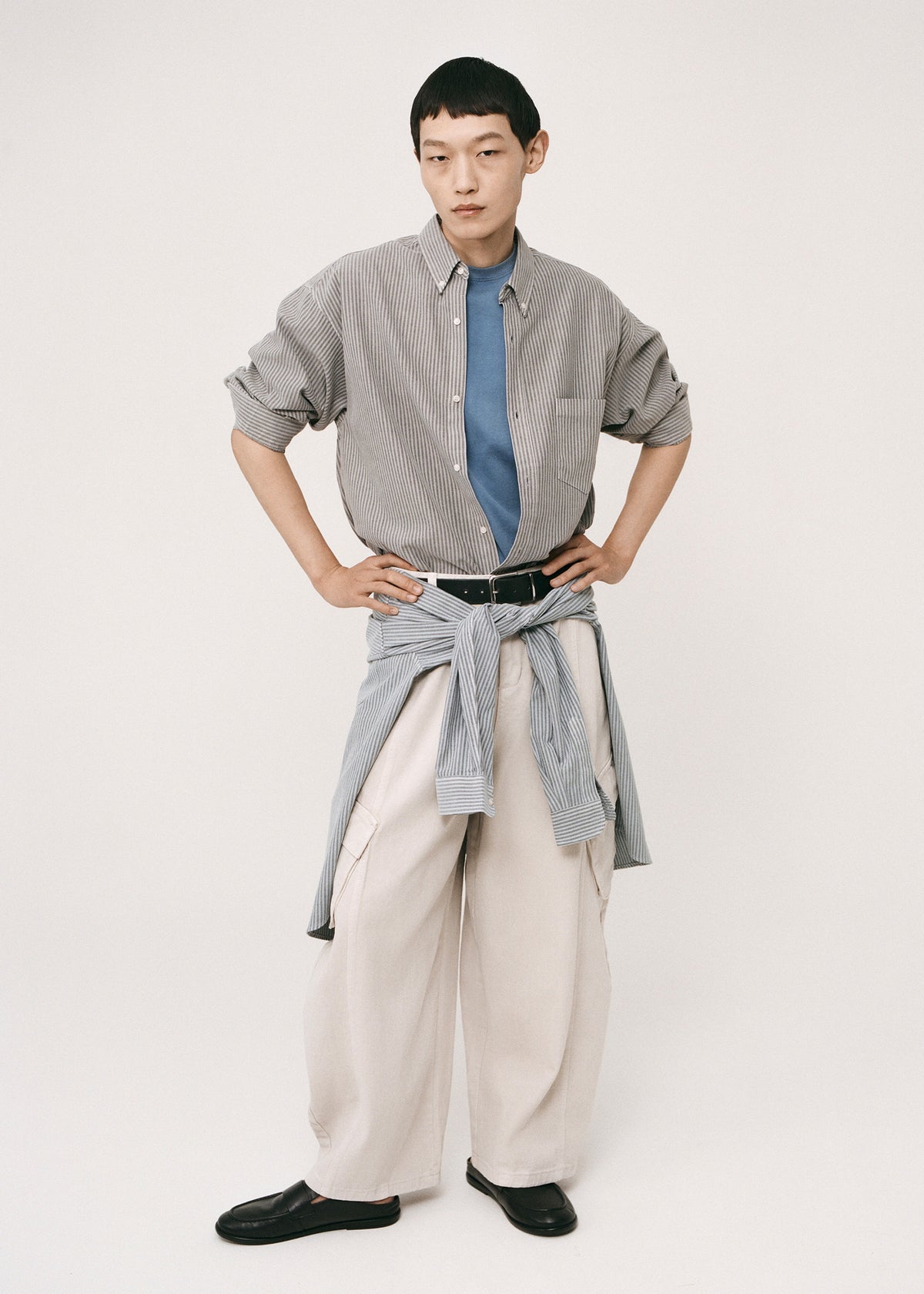 Legan Shirt - Grey Stripe - 5