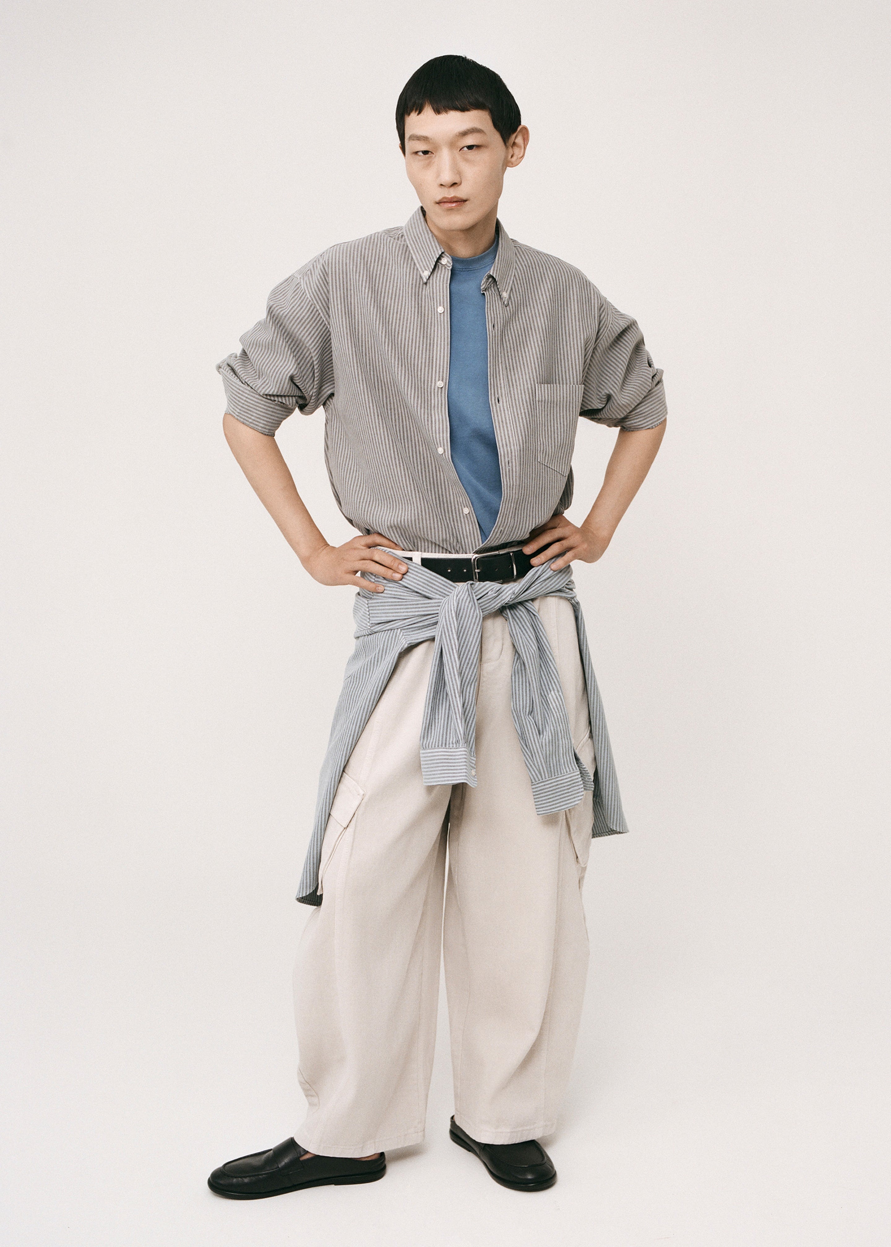 Legan Shirt - Grey Stripe - 5