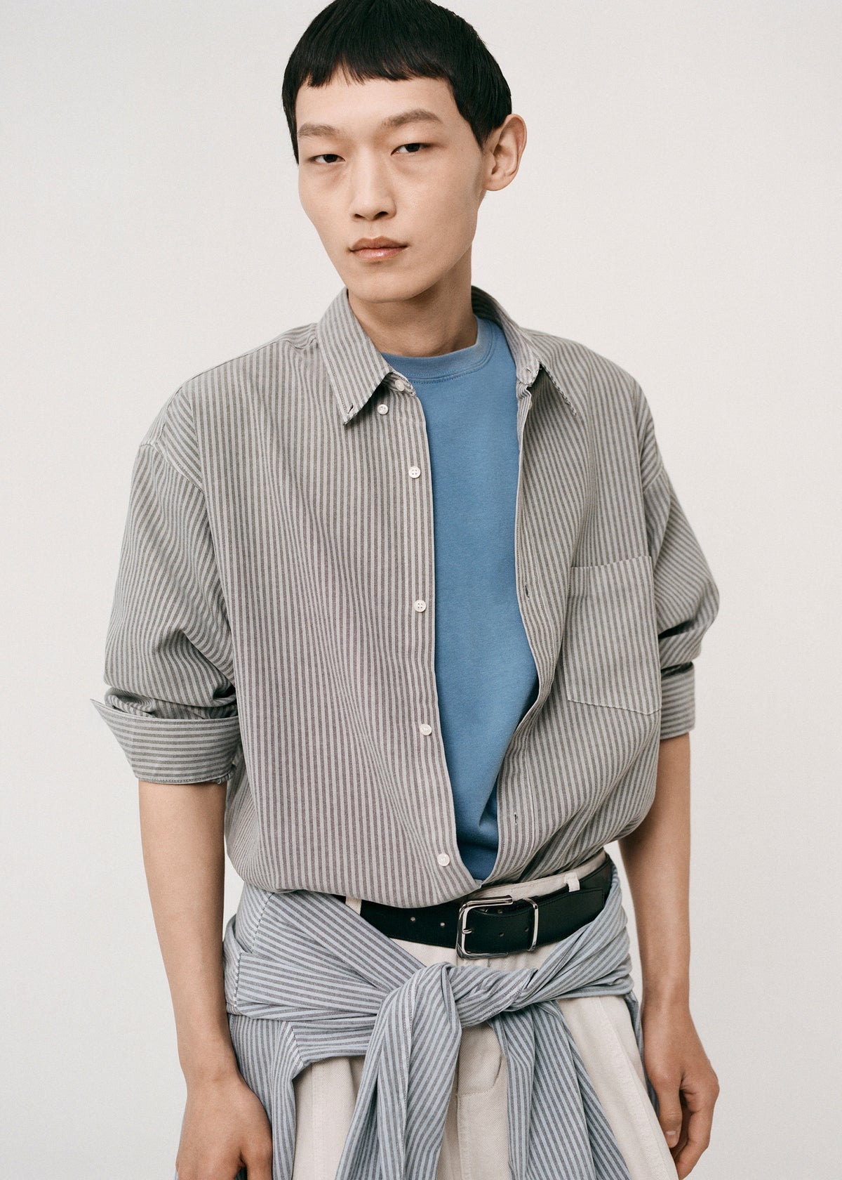Legan Shirt - Grey Stripe - 7