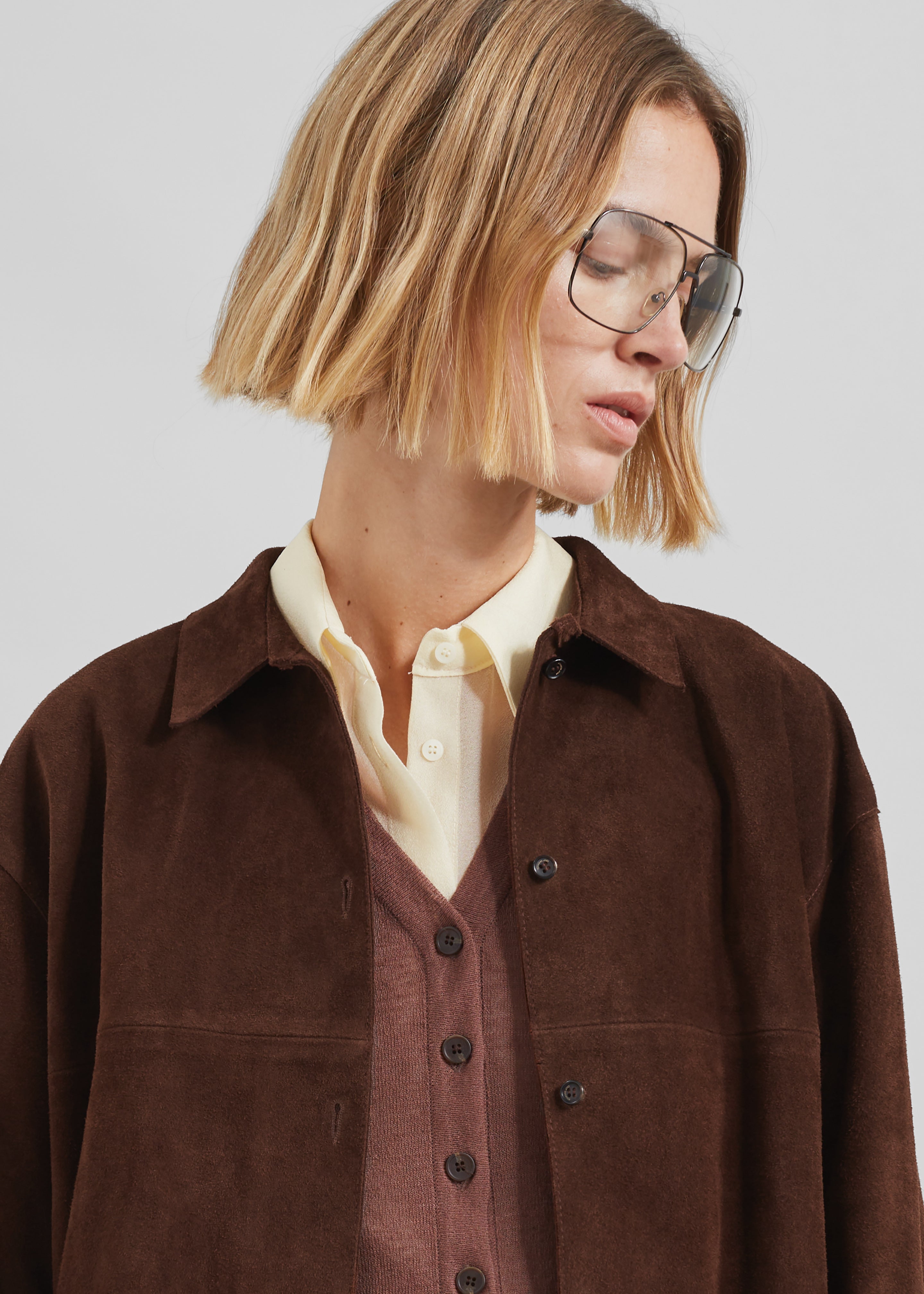 Thames Suede Jacket - Brown - 4