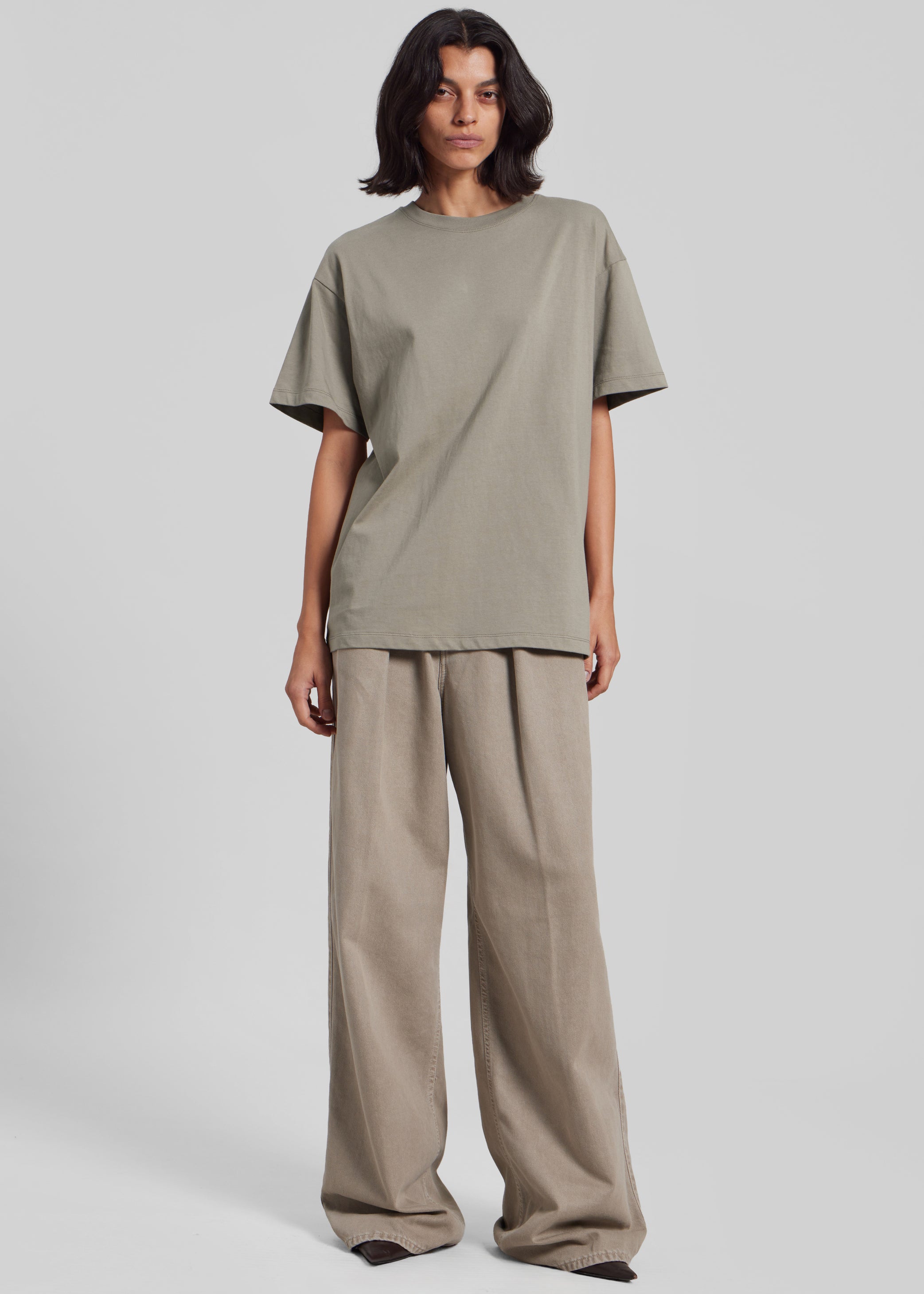 Shop the look image for Thane Classic Cotton Tee - Taupe