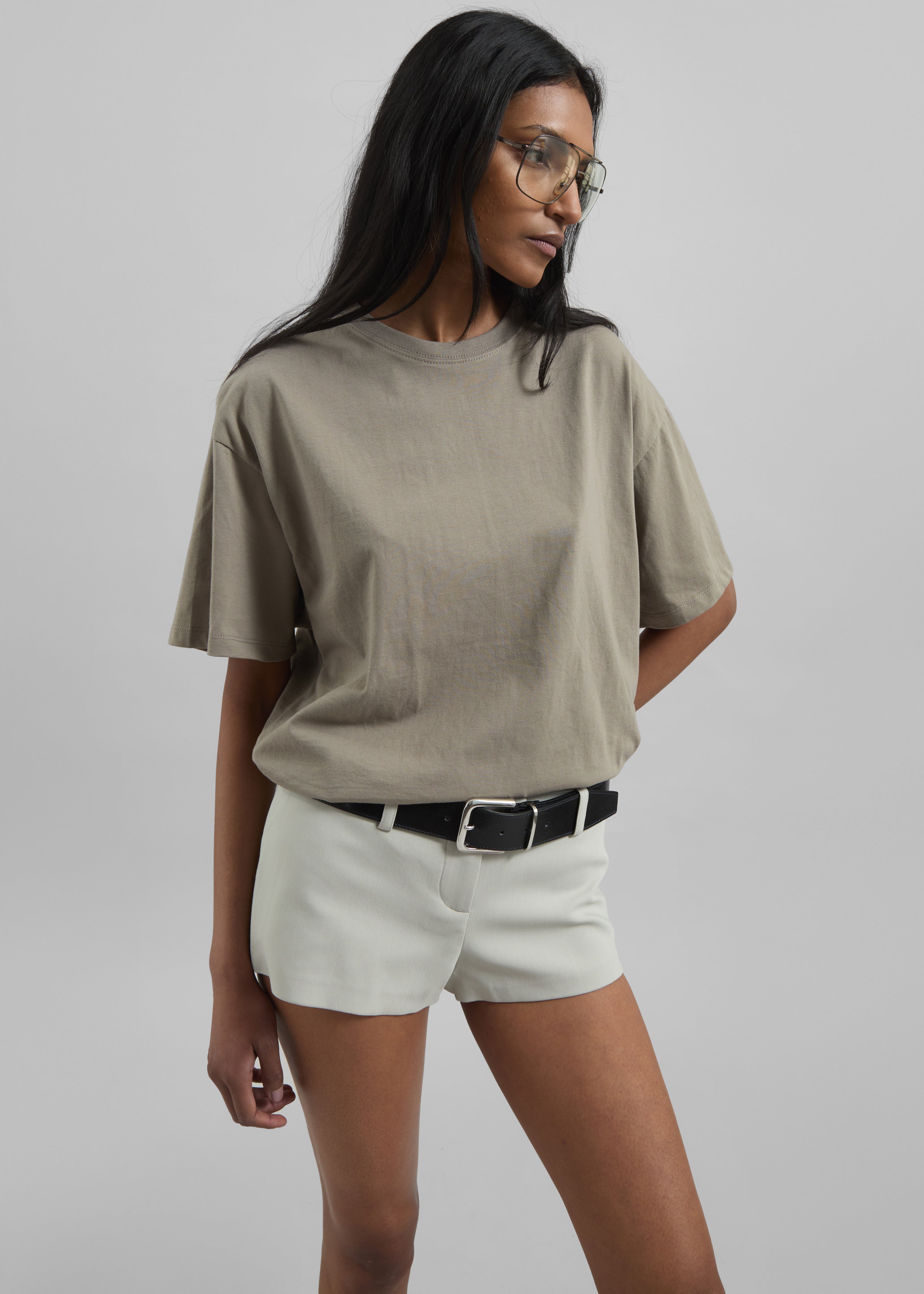 Thane Classic Cotton Tee - Taupe - 5