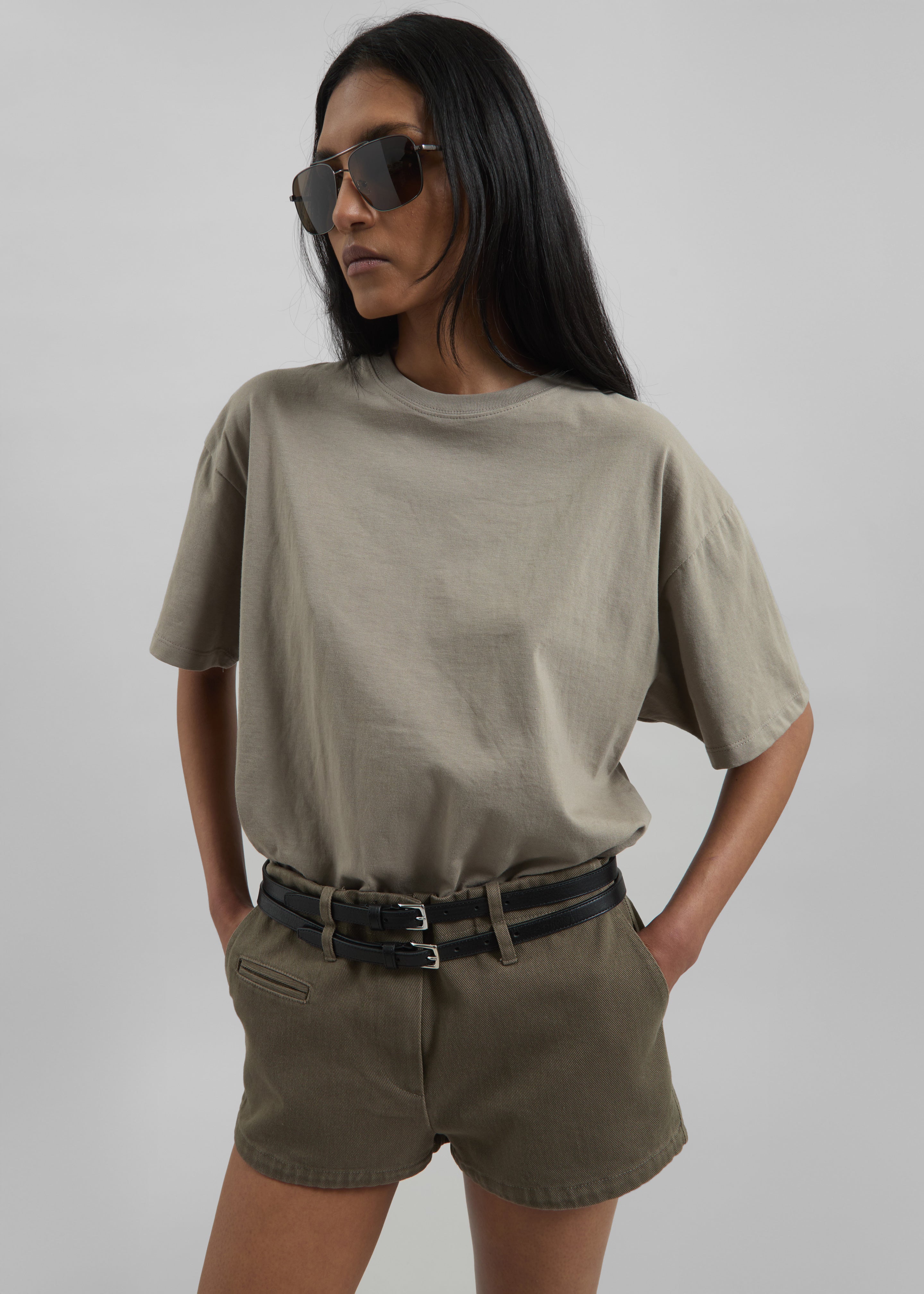 Thane Classic Cotton Tee - Taupe - 4