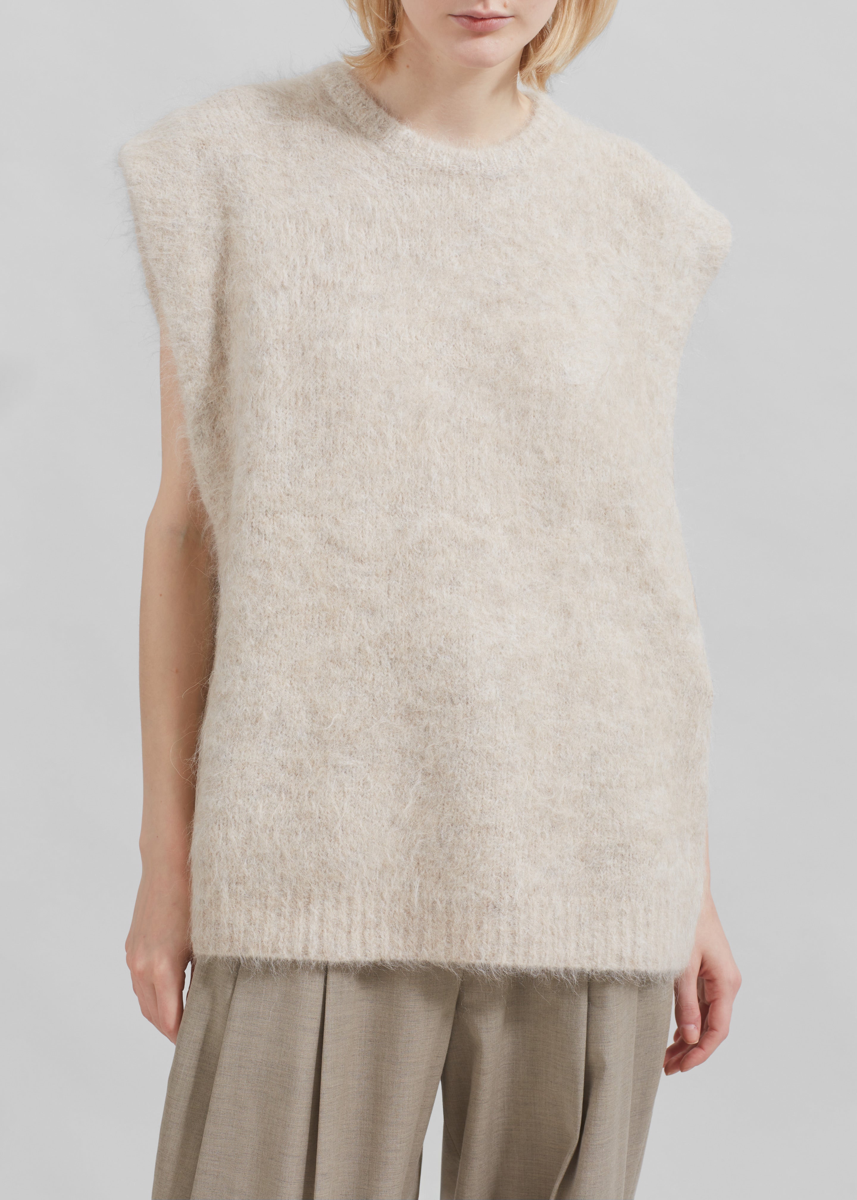 The Garment Bern Knit Top - Oyster - 4