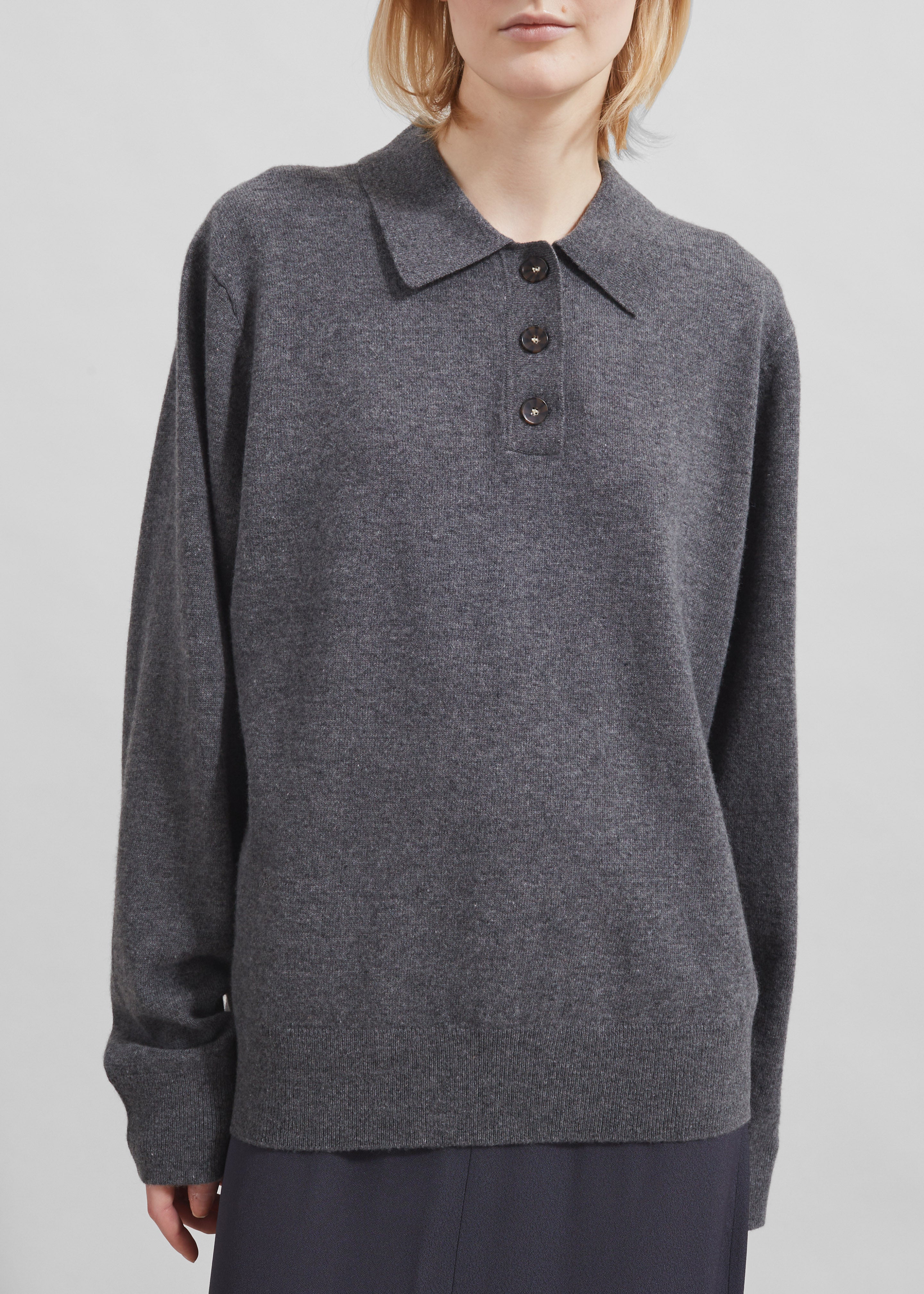 The Garment Como Polo - Grey Melange - 4